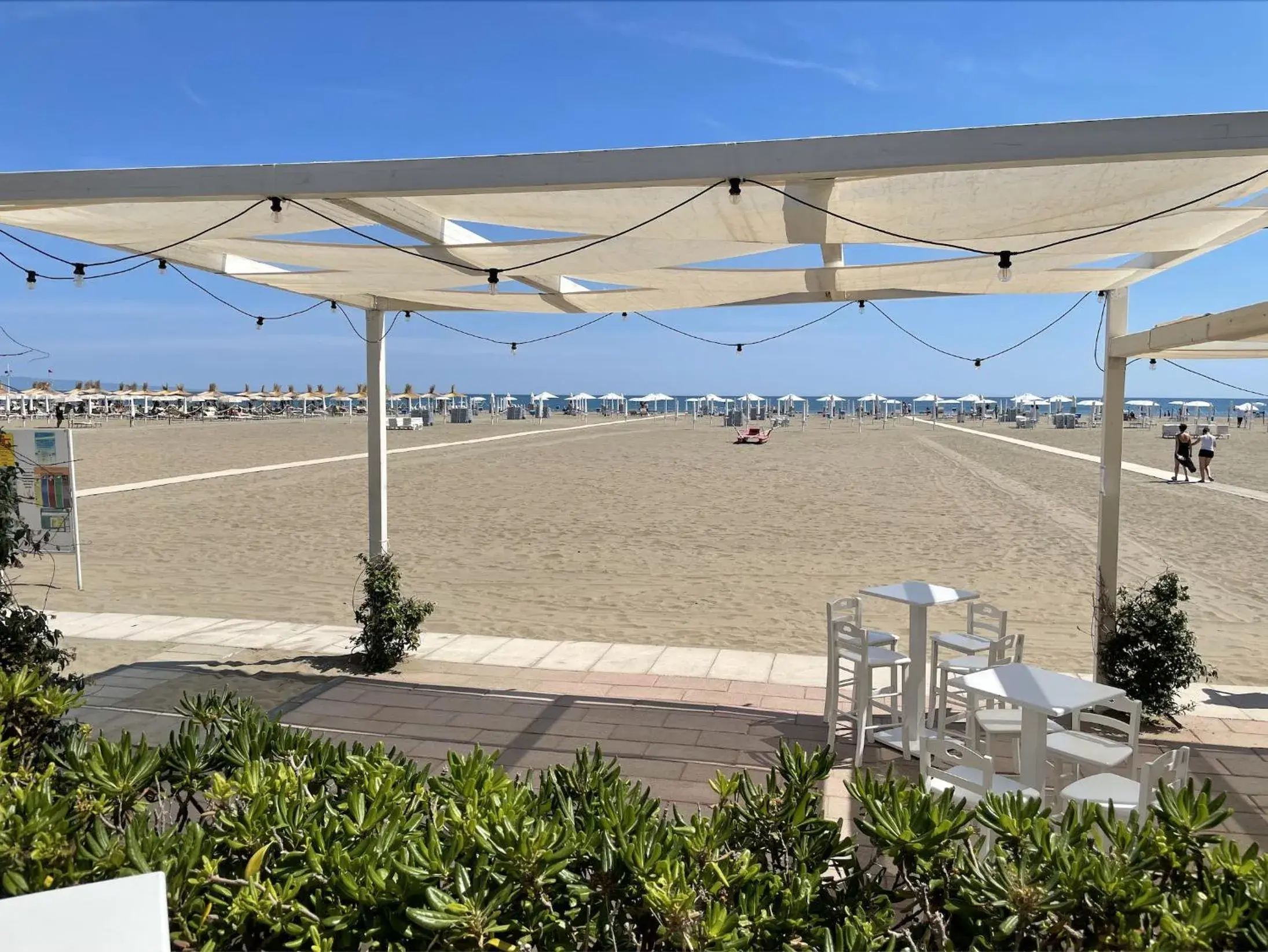 Beach in Grand Hotel Terme