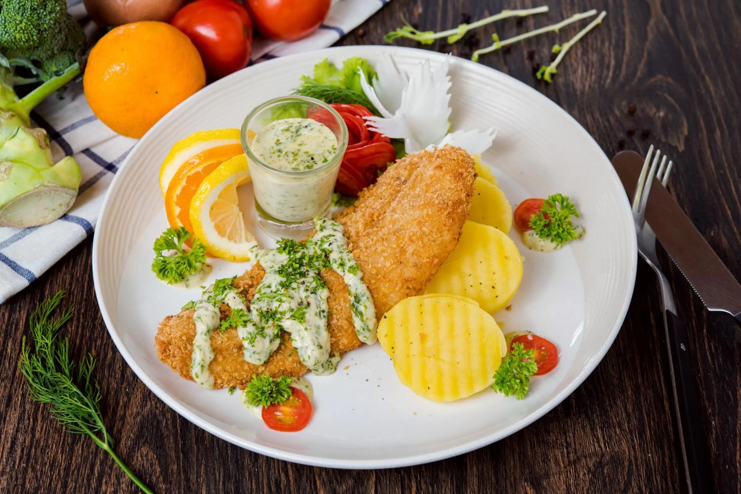 Food close-up in The Beach Village Resort