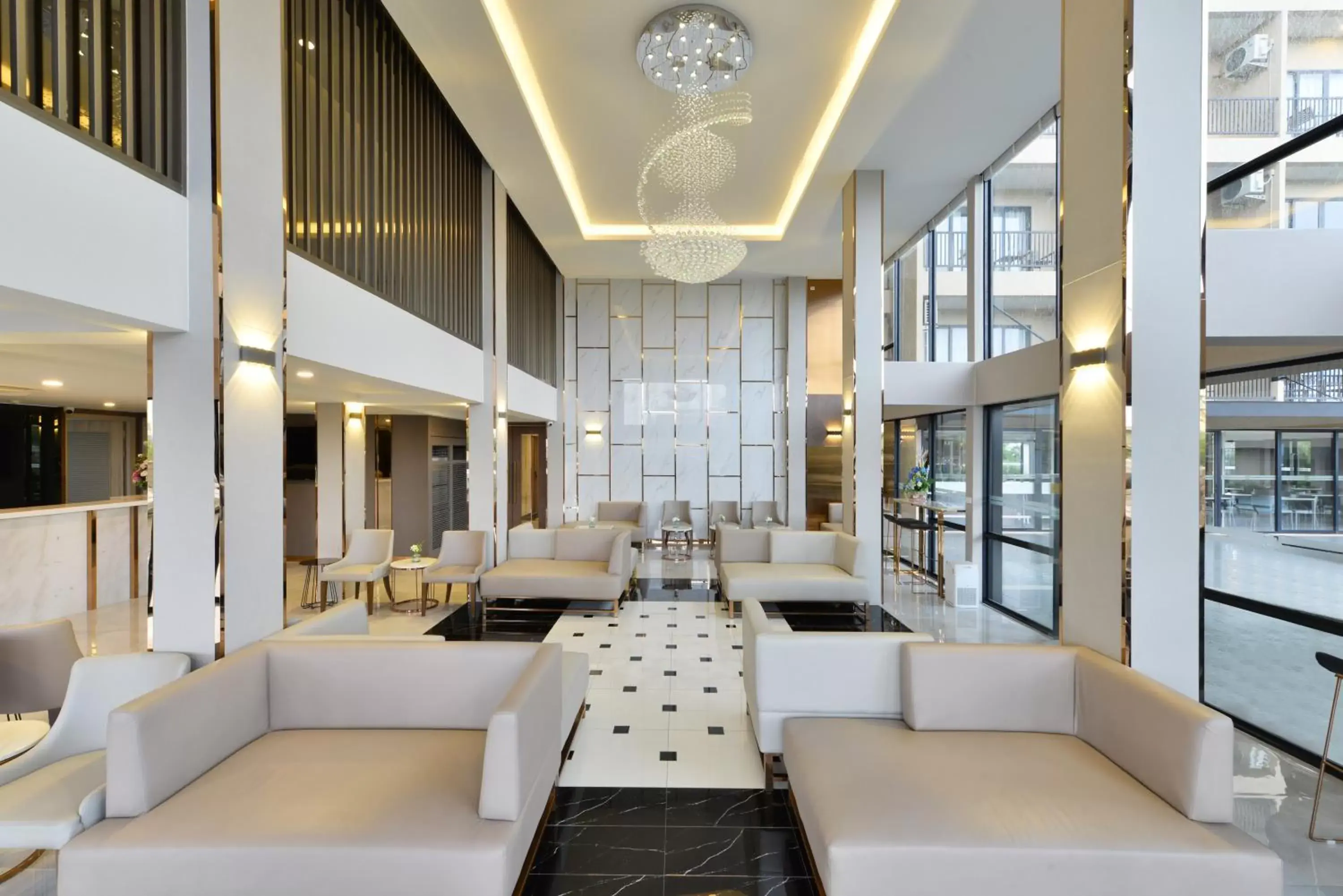 Lobby or reception, Restaurant/Places to Eat in BS Residence Suvarnabhumi - SHA Extra Plus
