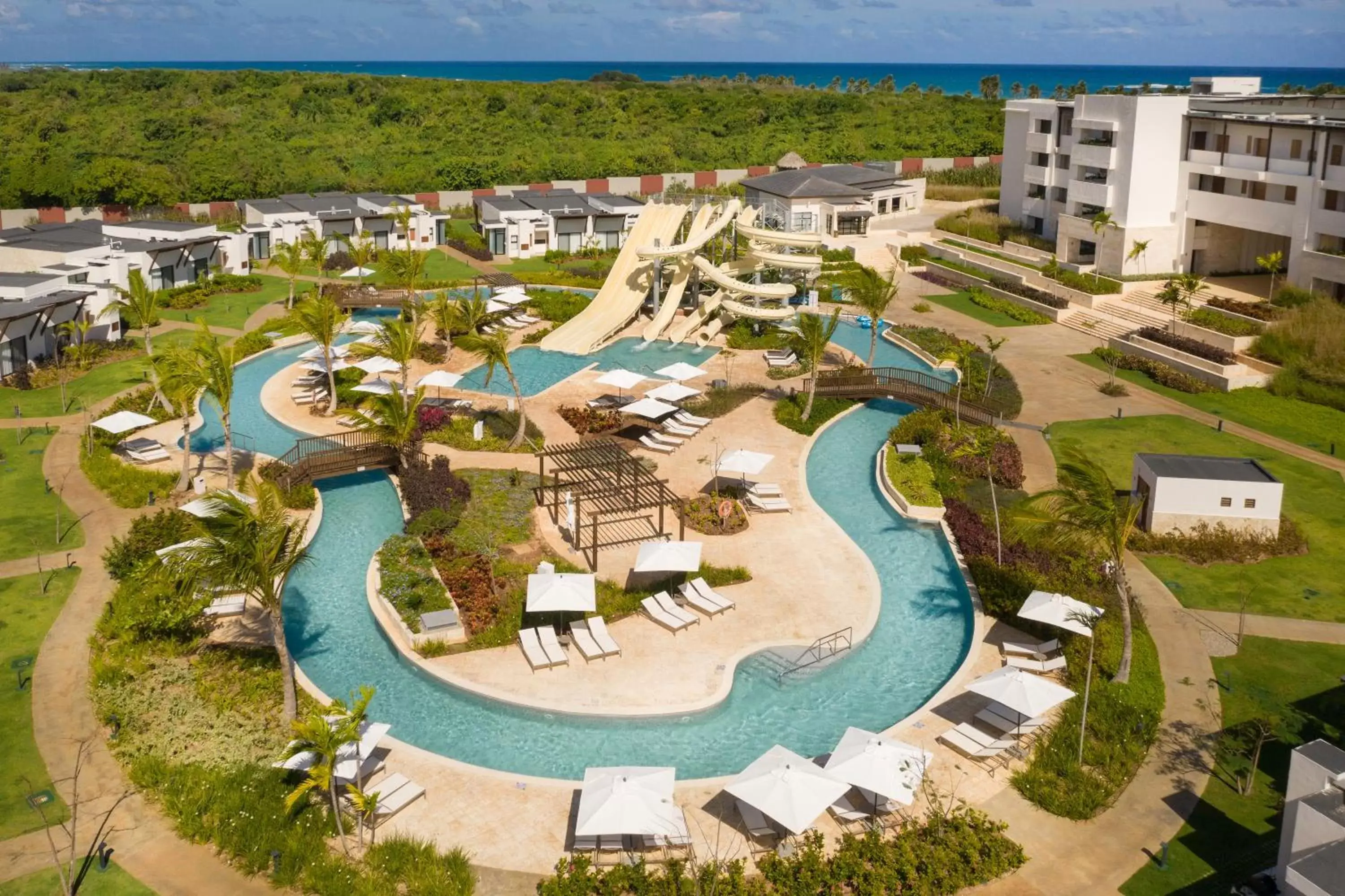 Aqua park, Bird's-eye View in Dreams Macao Beach Punta Cana