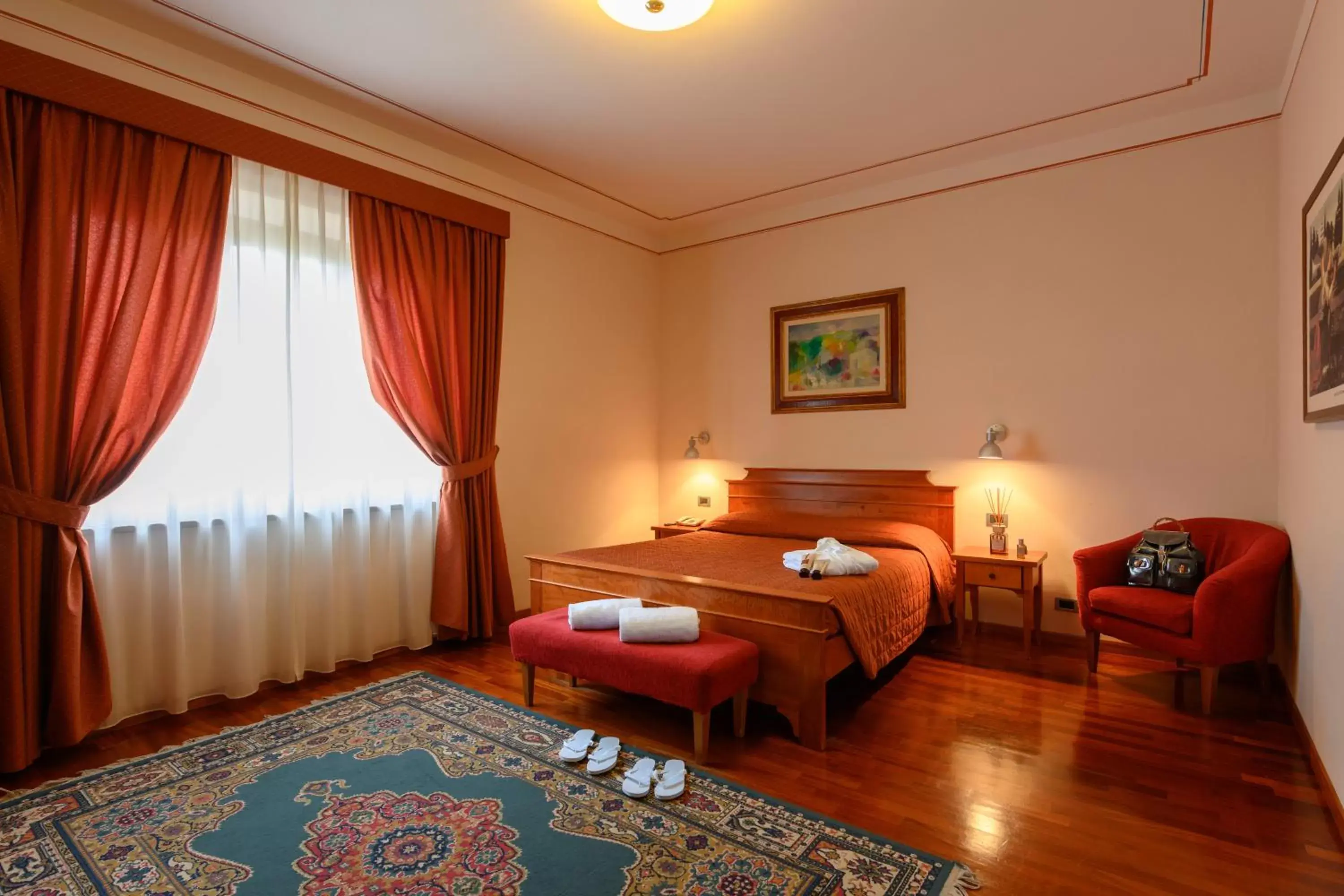 Bed in Hotel Rutiliano