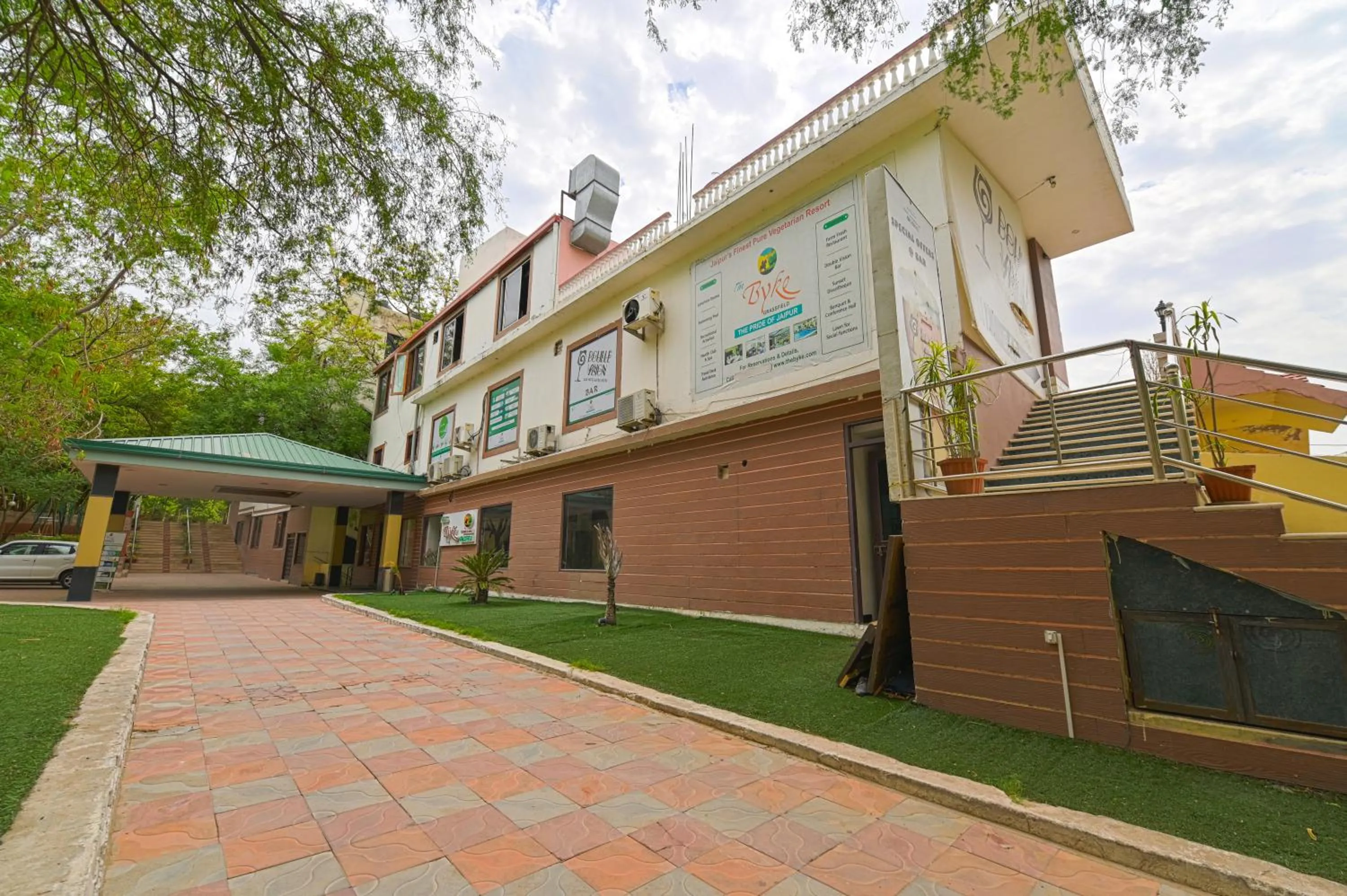 Property building in The Byke Grassfield Resort with Outdoor Pool, Shyam Nagar, Jaipur