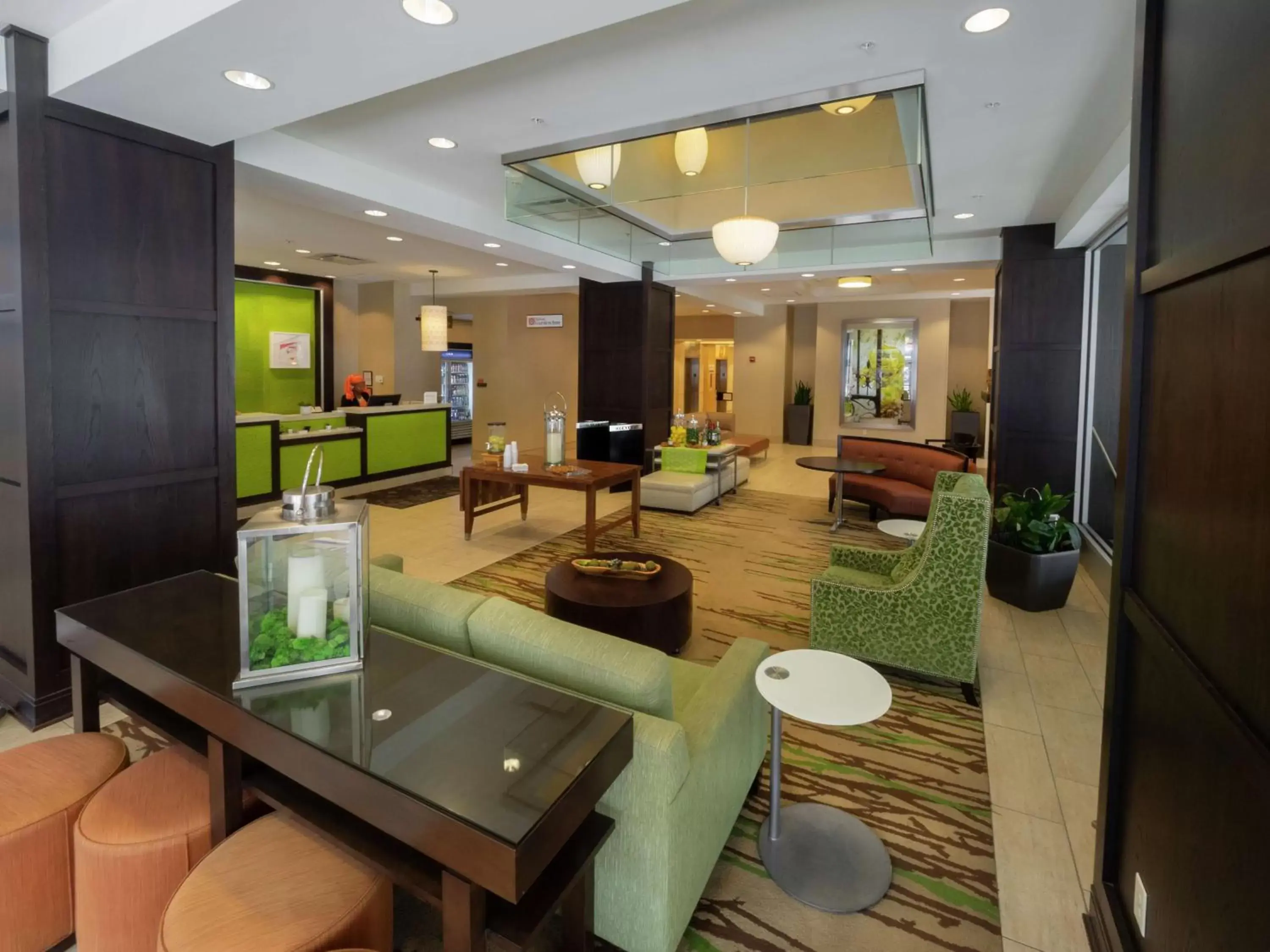 Lobby or reception in The Hilton Garden Inn Buffalo-Downtown Lobby or reception in The Hilton Garden Inn Buffalo-Downtown