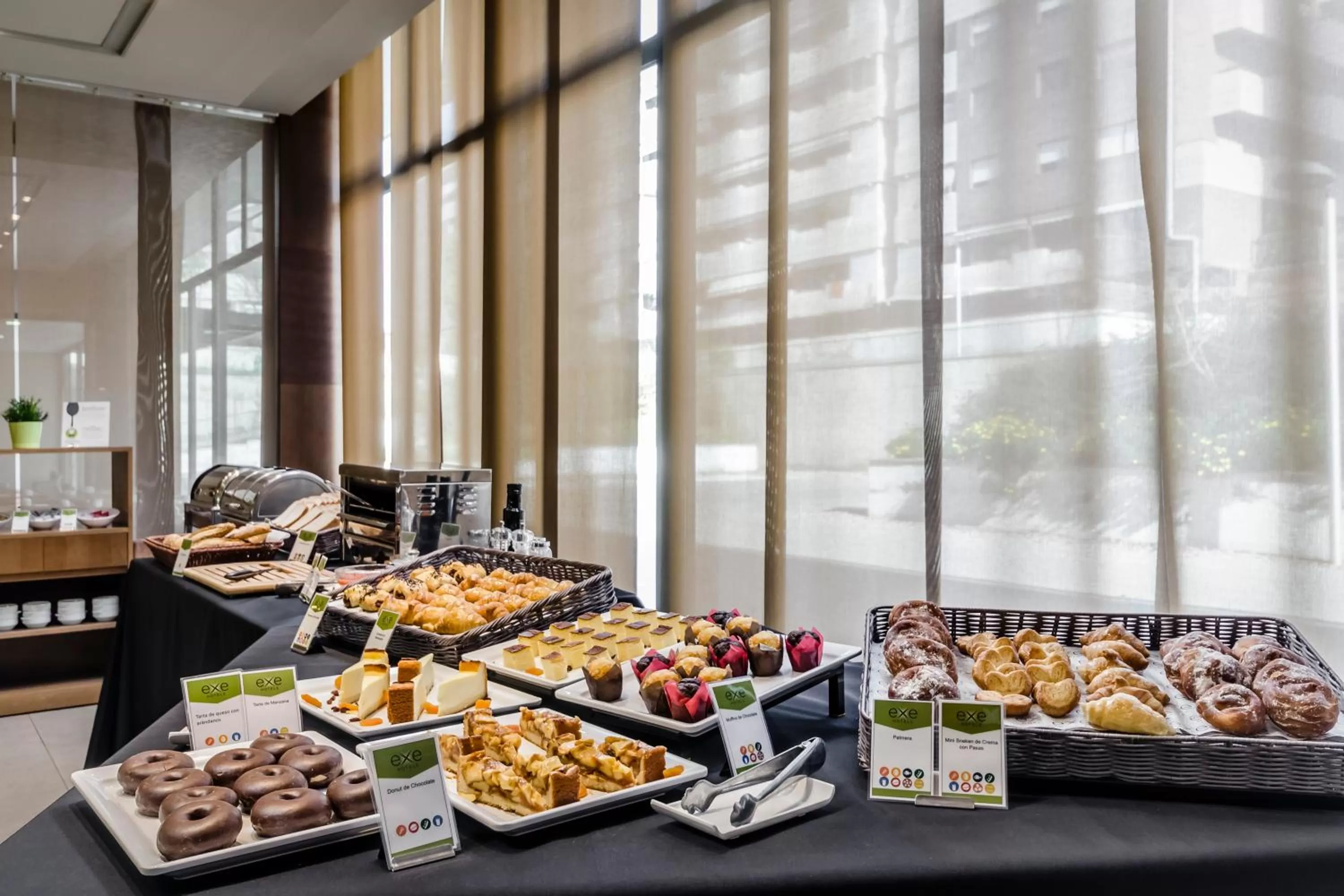 Buffet breakfast in Hotel Exe Barcelona Gate