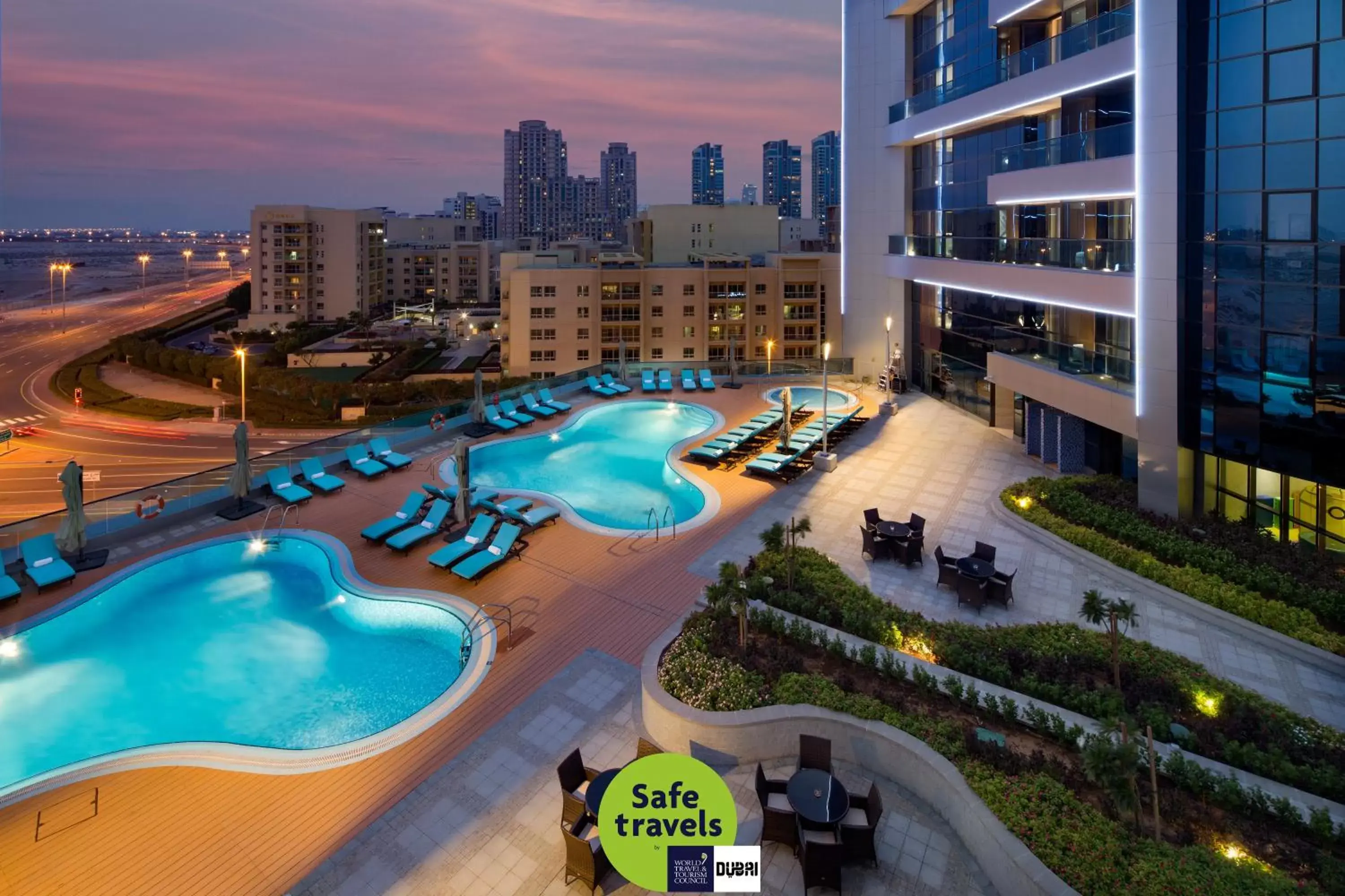 Swimming pool, Pool View in Millennium Place Barsha Heights Hotel
