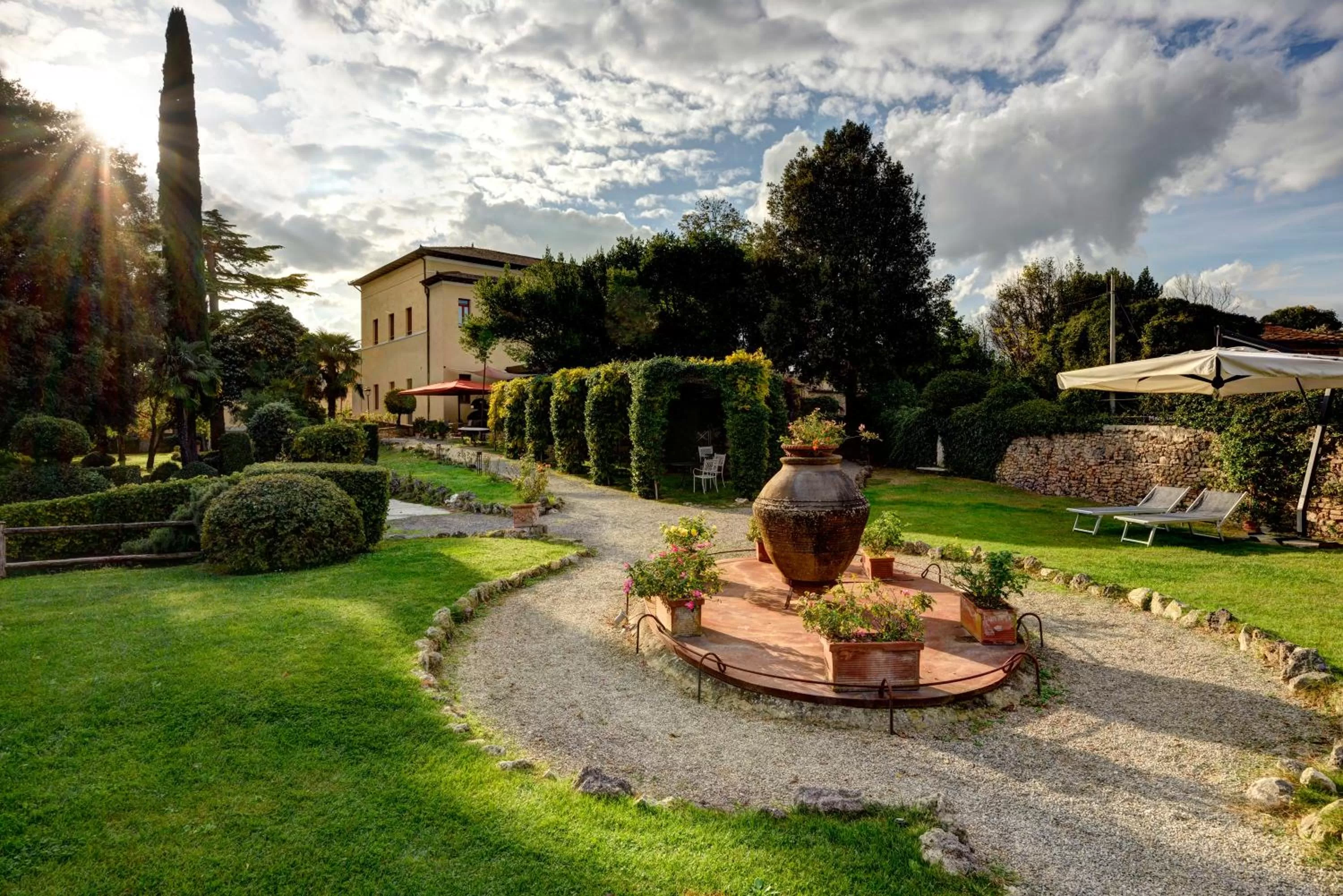 Garden view in Villa Sabolini
