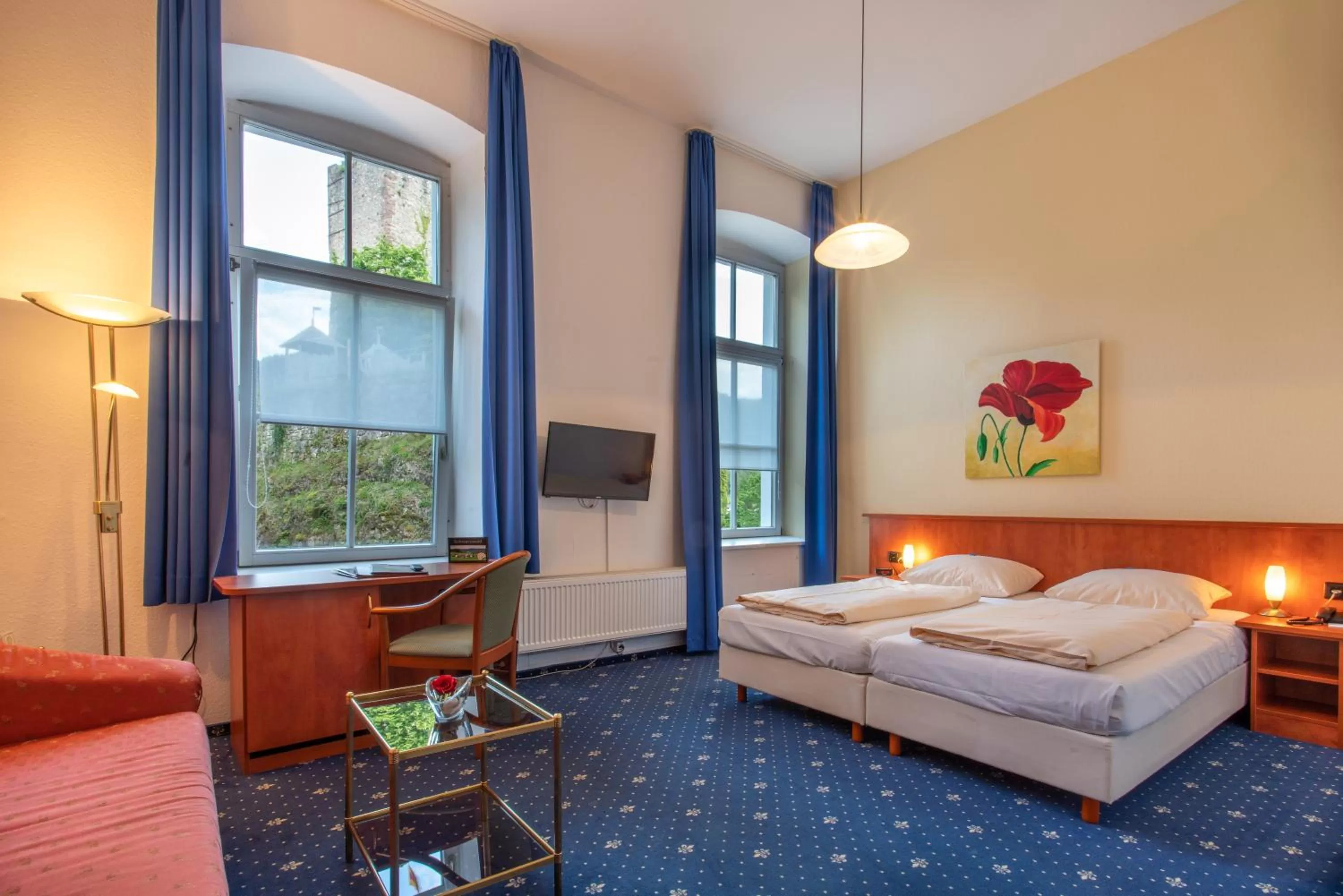 Bed in Hotel Schloss Hornberg