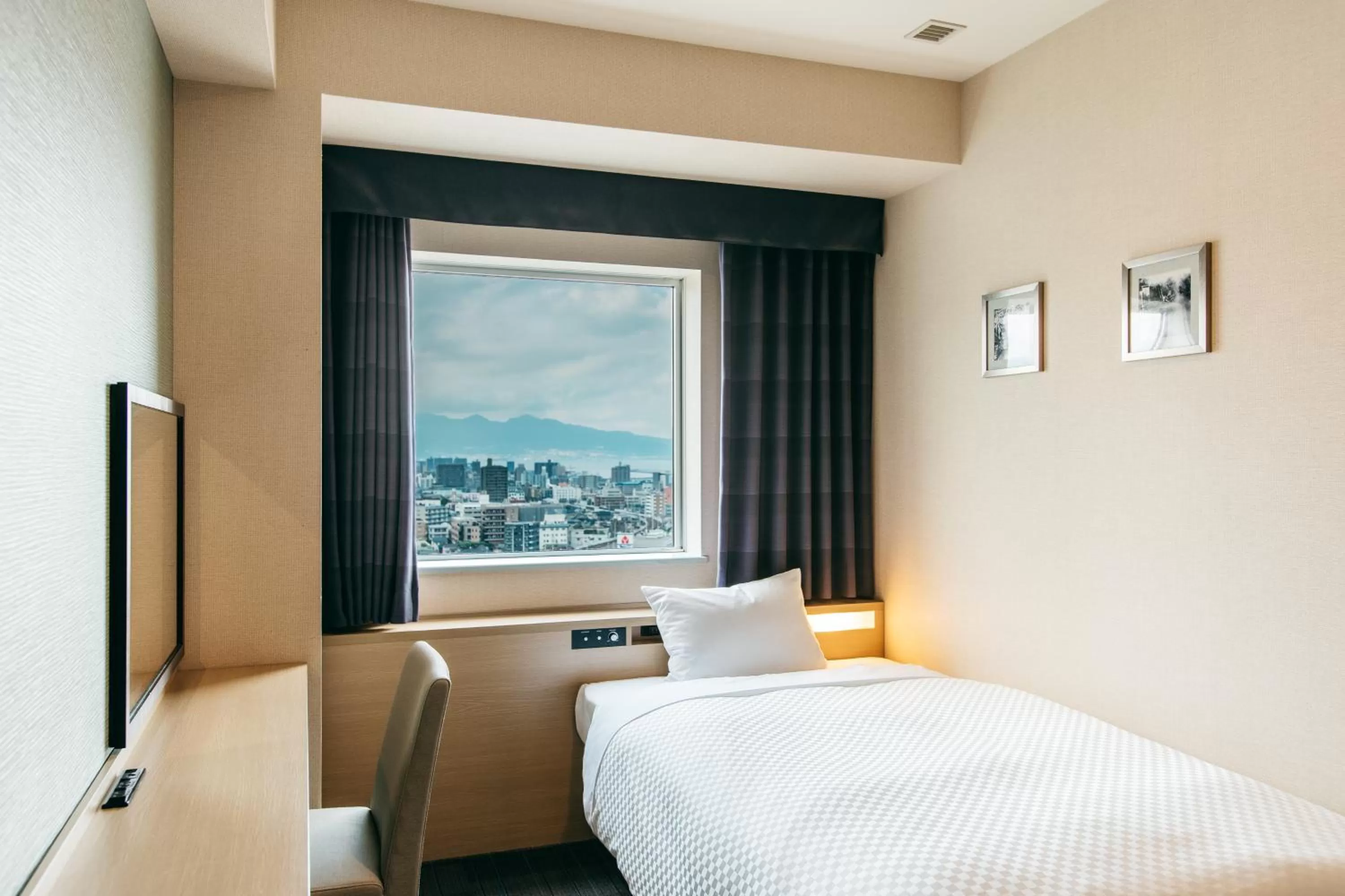 Bed in KAMENOI HOTEL Beppu