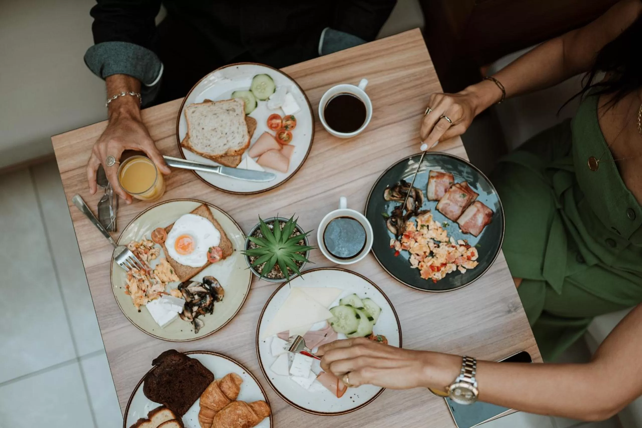 Food close-up in Infinity City Boutique Hotel