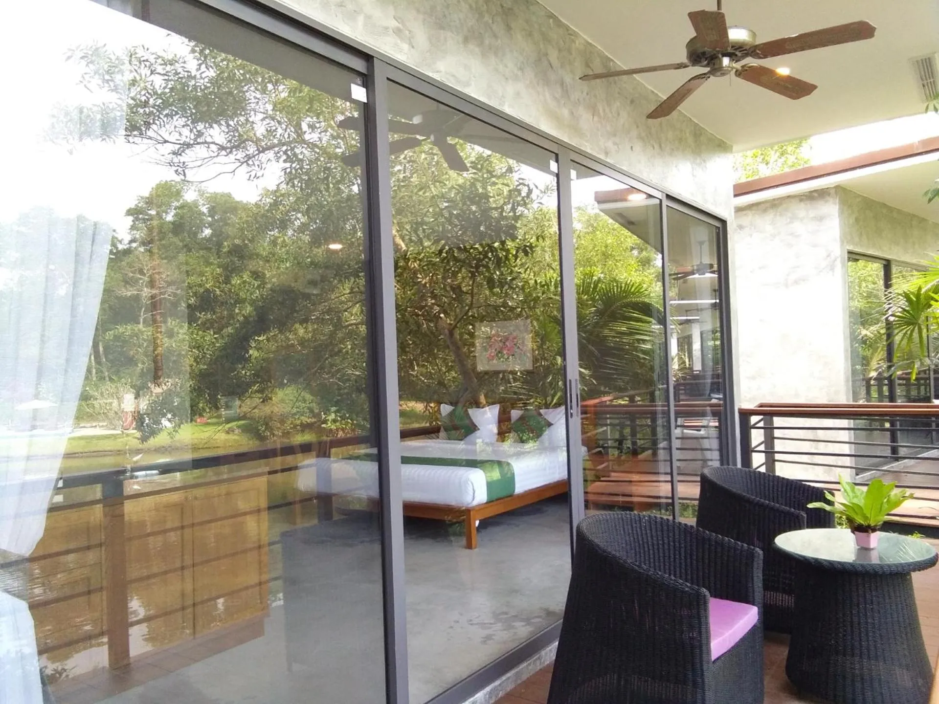 Balcony/Terrace in The Touch Green Naiyang Hotel & Fitness