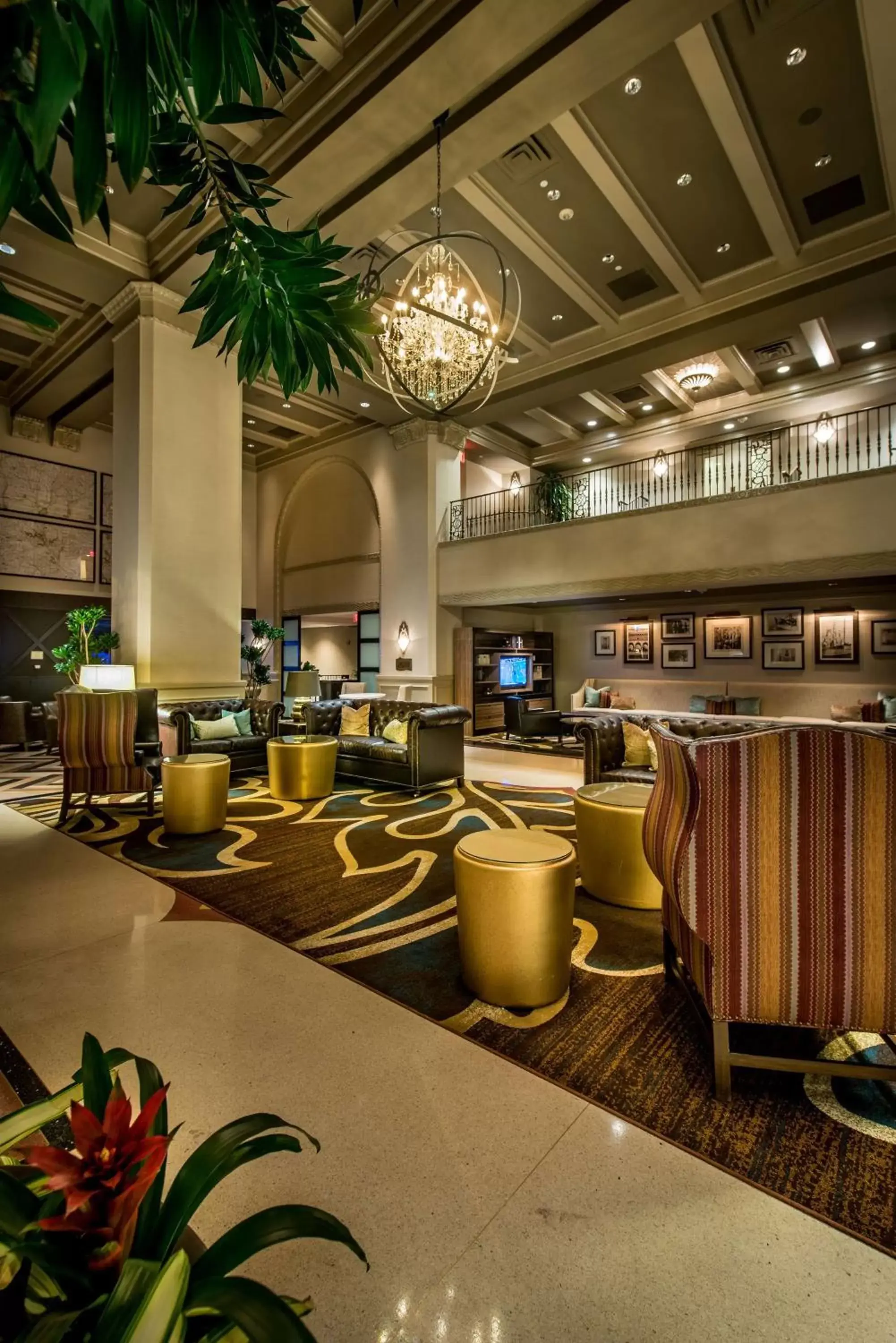 Lobby or reception, Restaurant/Places to Eat in Hilton Baton Rouge Capitol Center