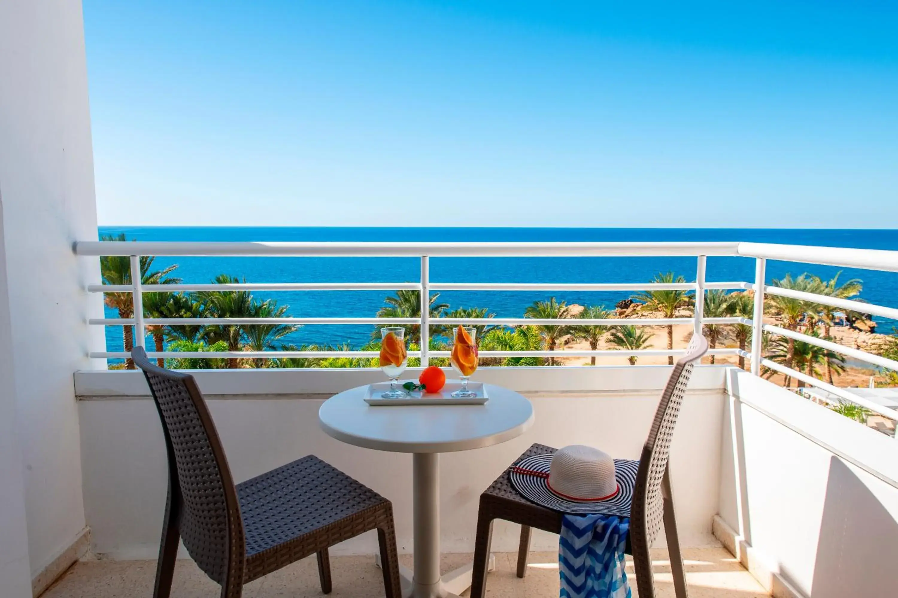 Sea view, Balcony/Terrace in Queens Bay Hotel