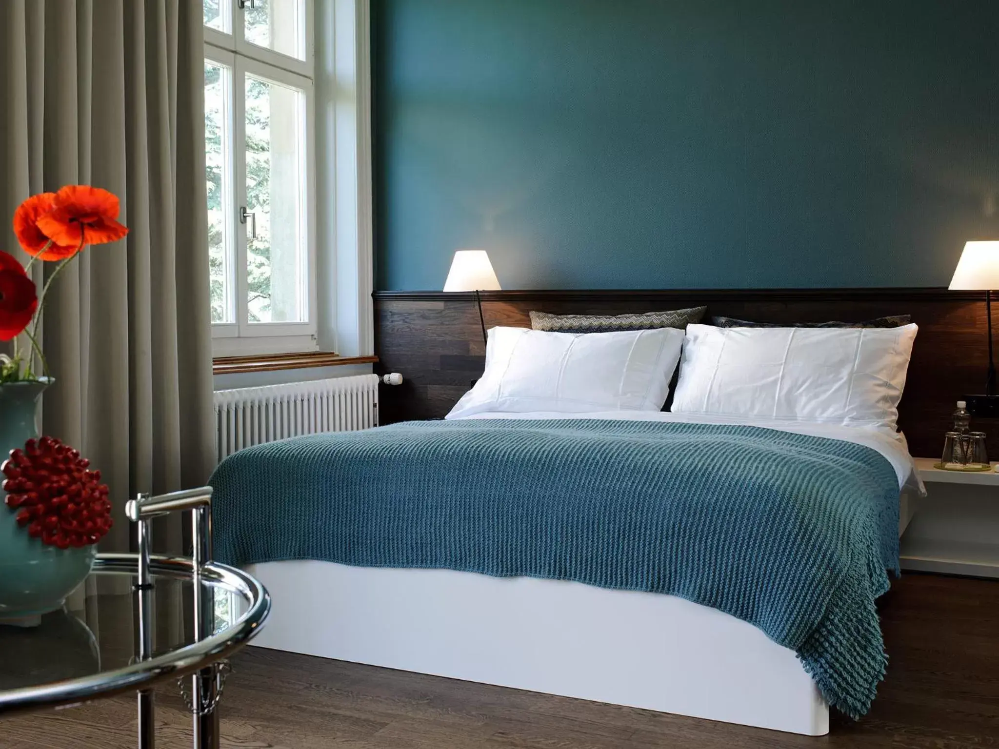 Bed, Room Photo in Design Hotel Plattenhof
