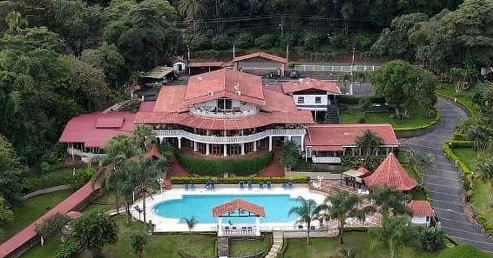 Swimming pool, Bird's-eye View in Hotel Martino Spa and Resort