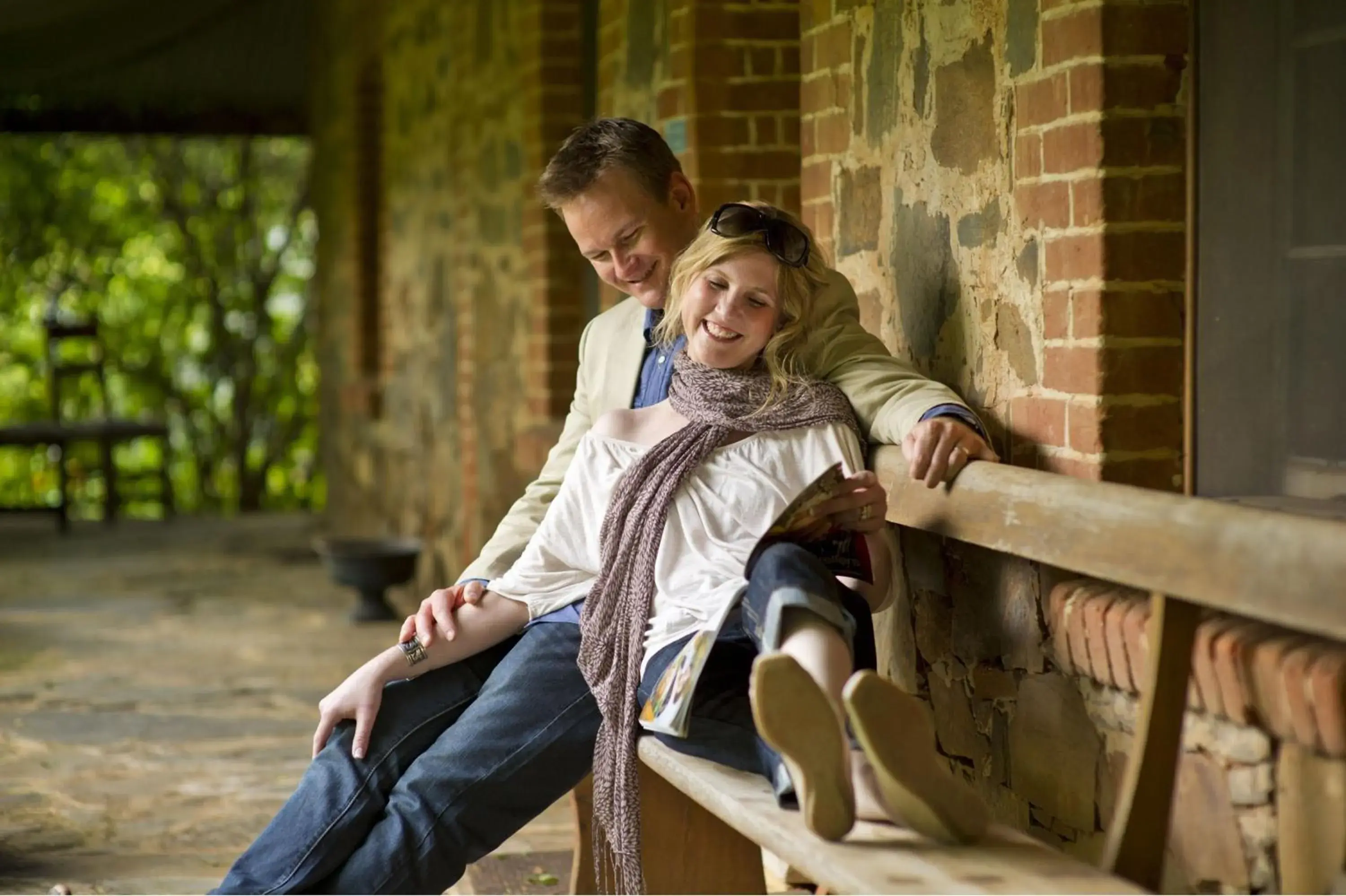 Guests, Children in Jacobs Creek Retreat At Moorooroo Park