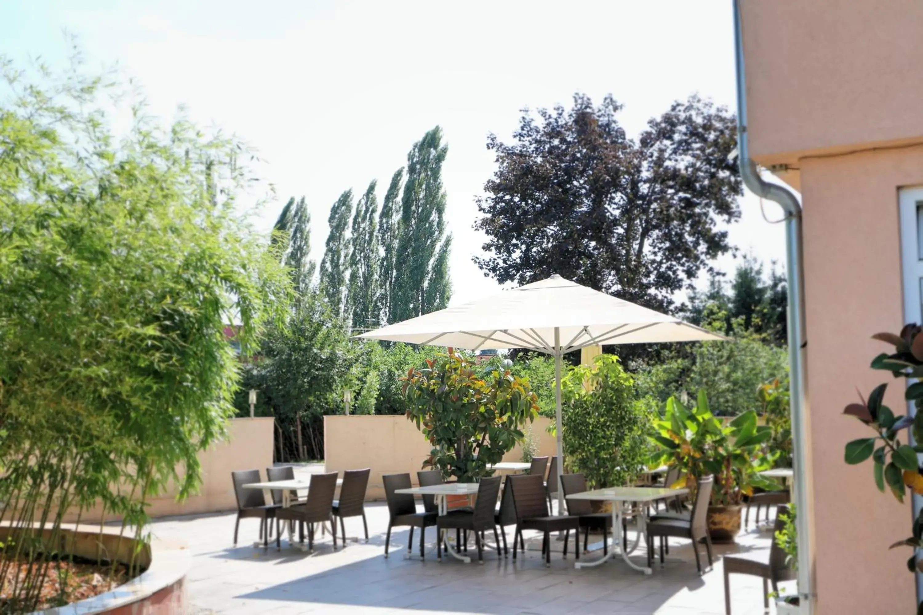 Patio, Restaurant/Places to Eat in Hotel Wasserpalast