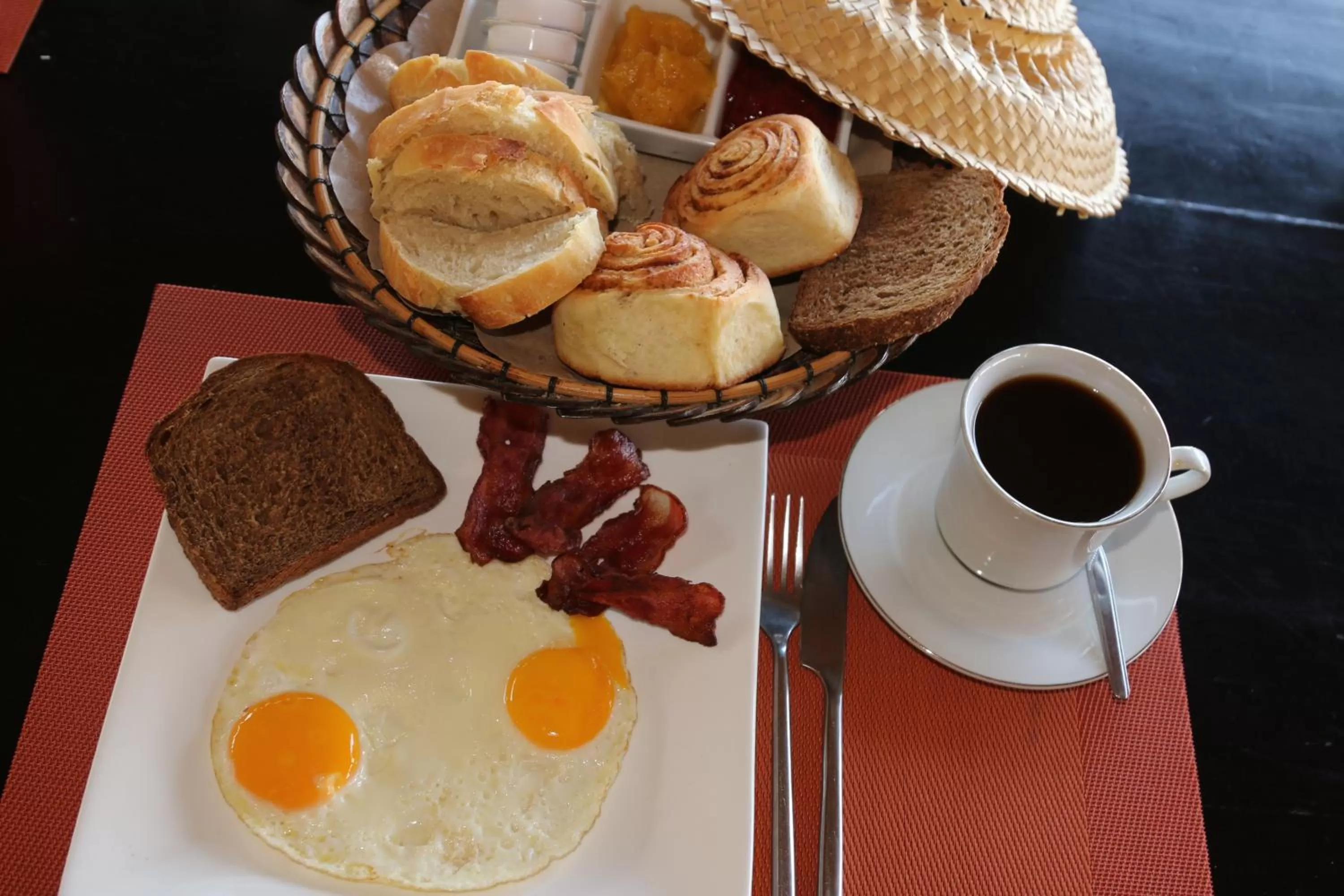 American breakfast in Puri Mangga Sea View Resort and Spa