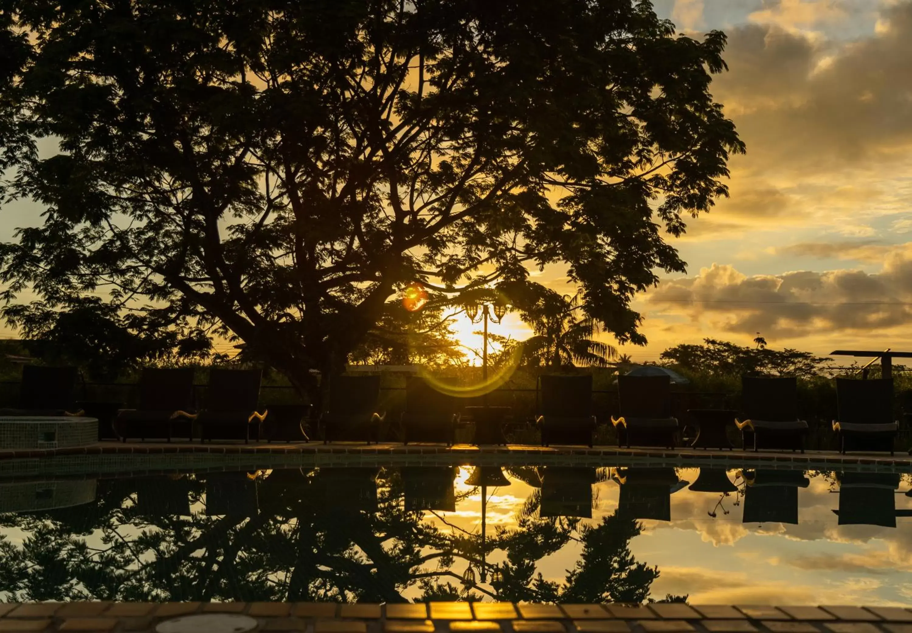 Swimming pool, Sunrise/Sunset in Hotel El Rancho