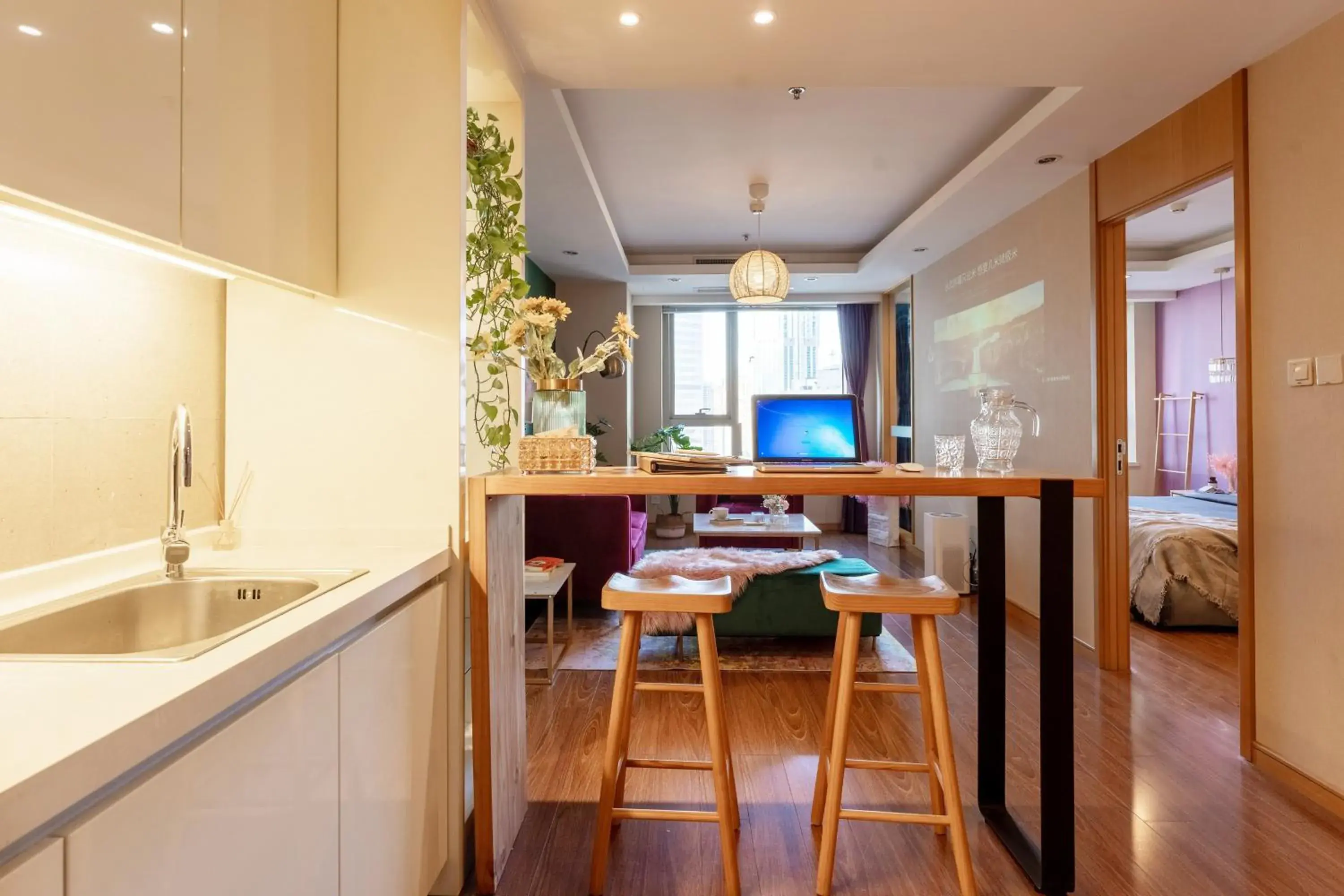 Kitchen/Kitchenette in Tianjin G'apartment - Five Great Avenues