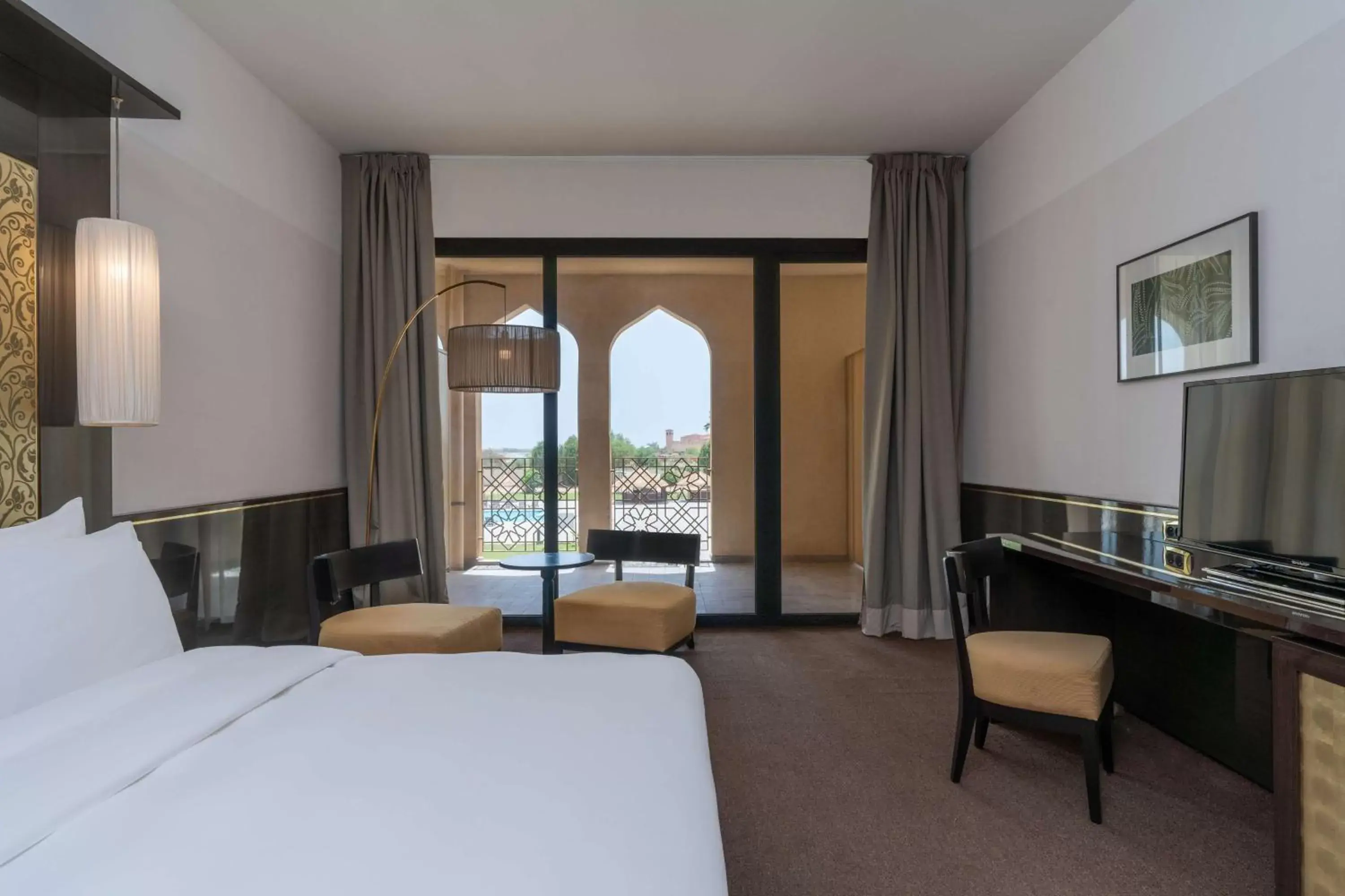 Bedroom, View in Radisson Blu Hotel N'Djamena