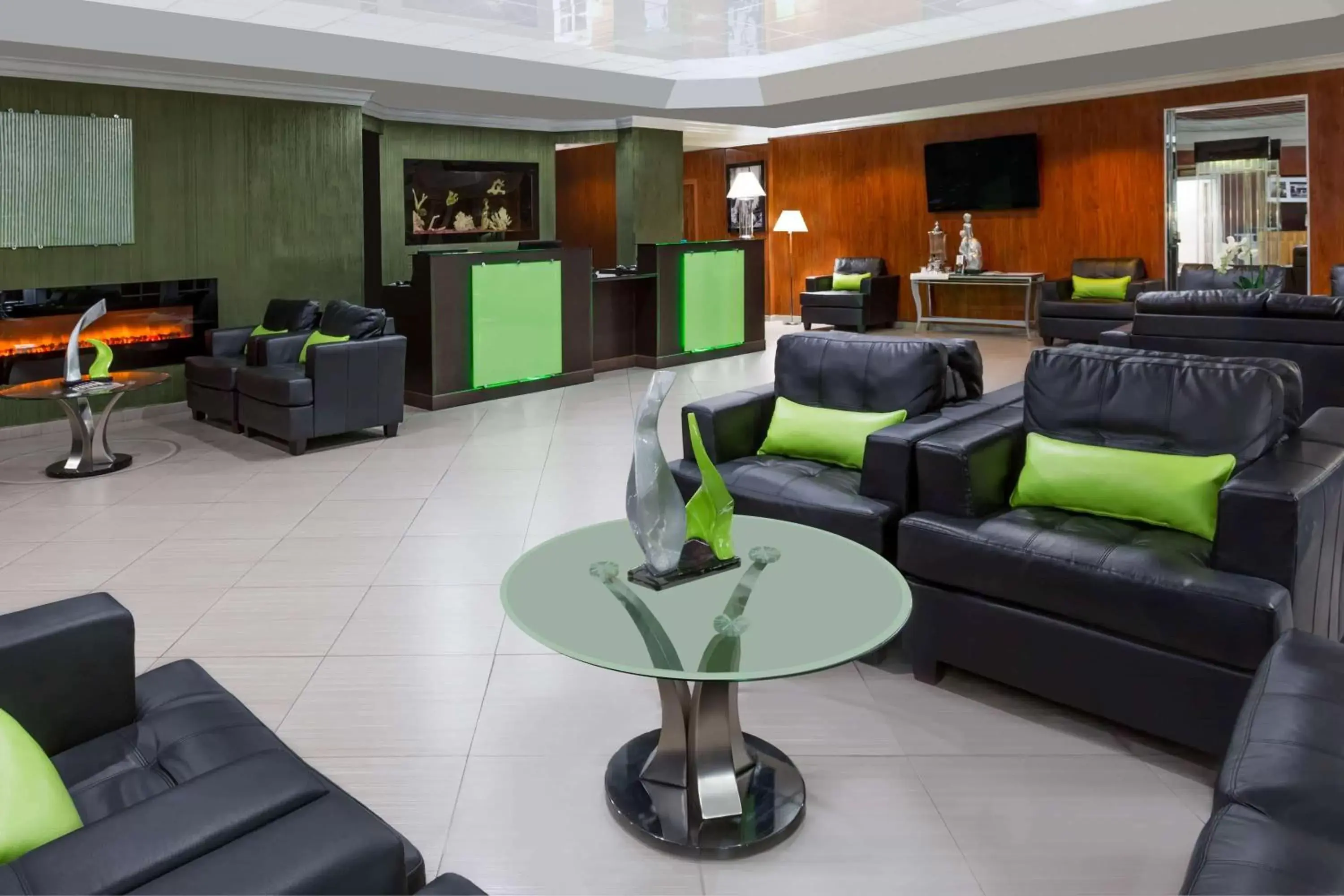 Seating area, Lobby/Reception in Wyndham Garden San Jose Airport