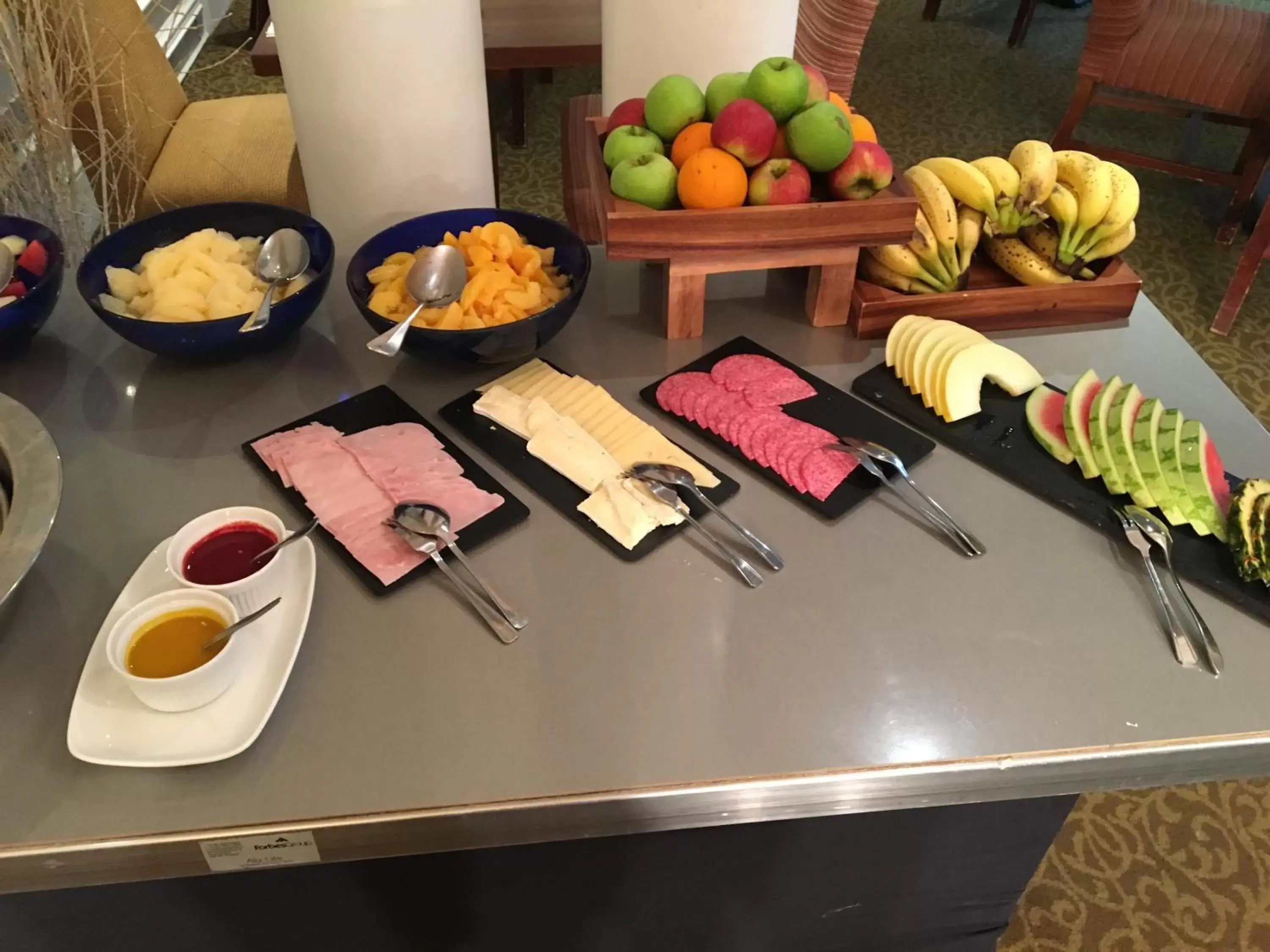 Continental breakfast in Mercure Winchester Wessex Hotel