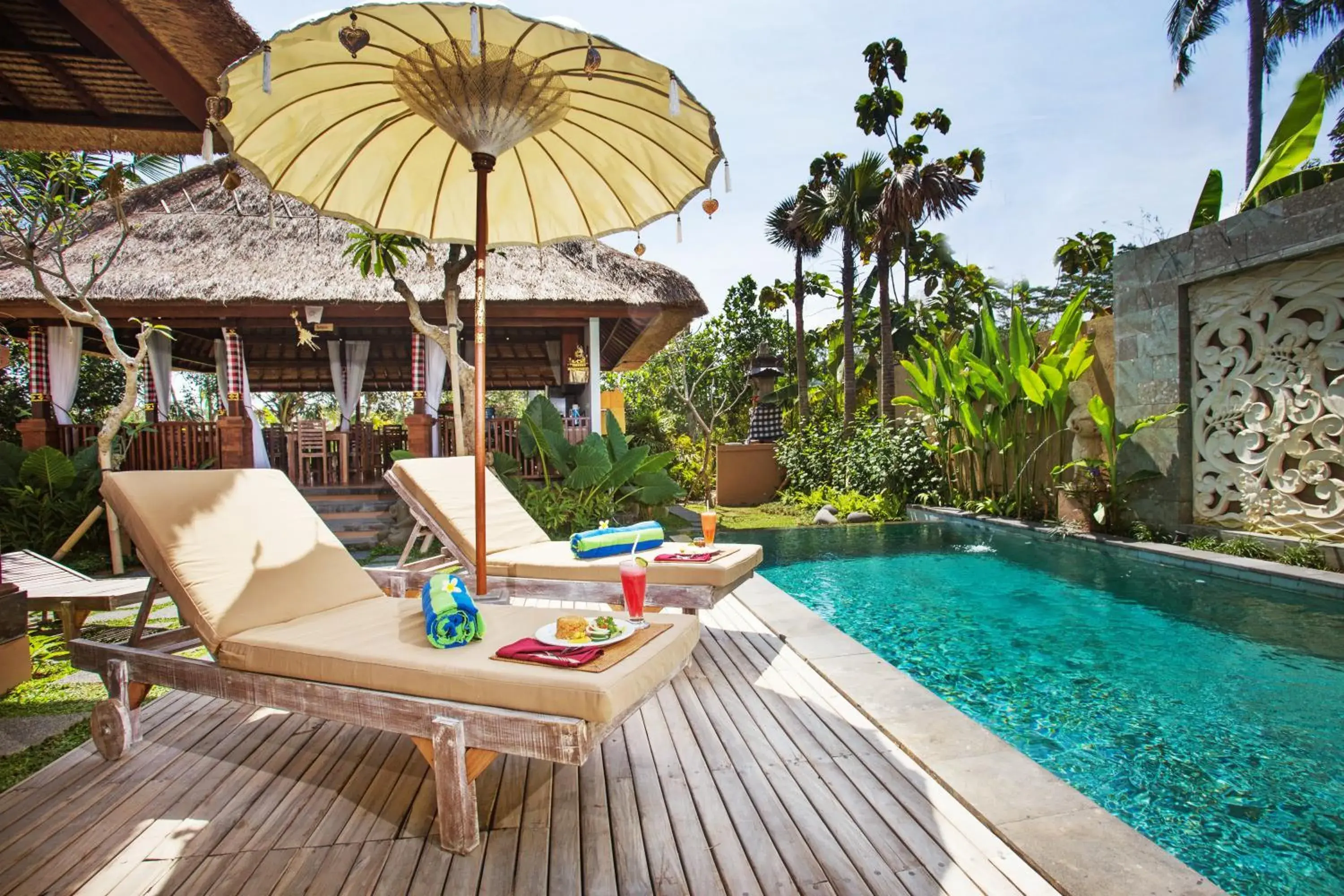 Restaurant/places to eat, Swimming Pool in Ubud Luwih Nature Retreat