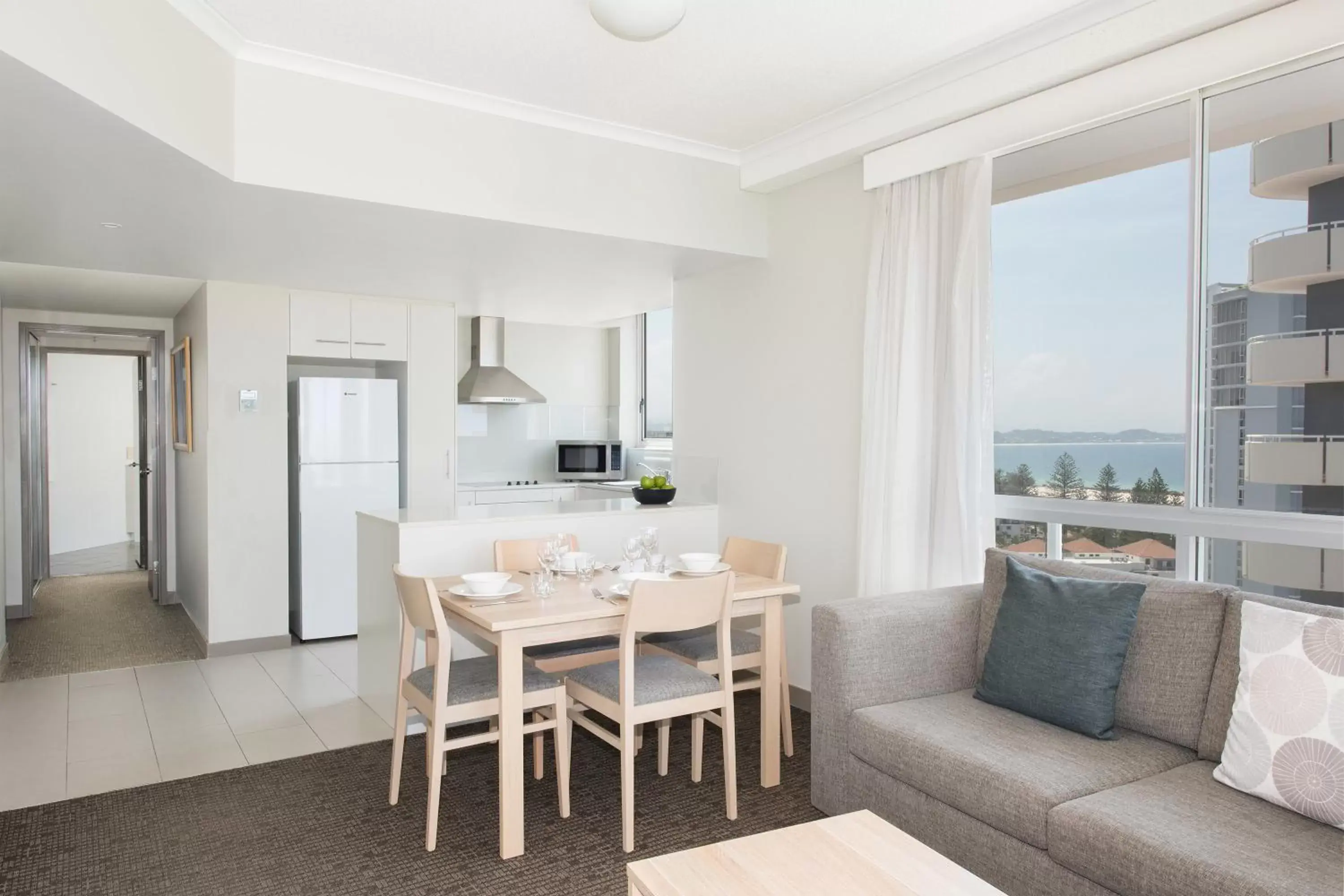 Kitchen or kitchenette, Dining Area in Mantra Twin Towns