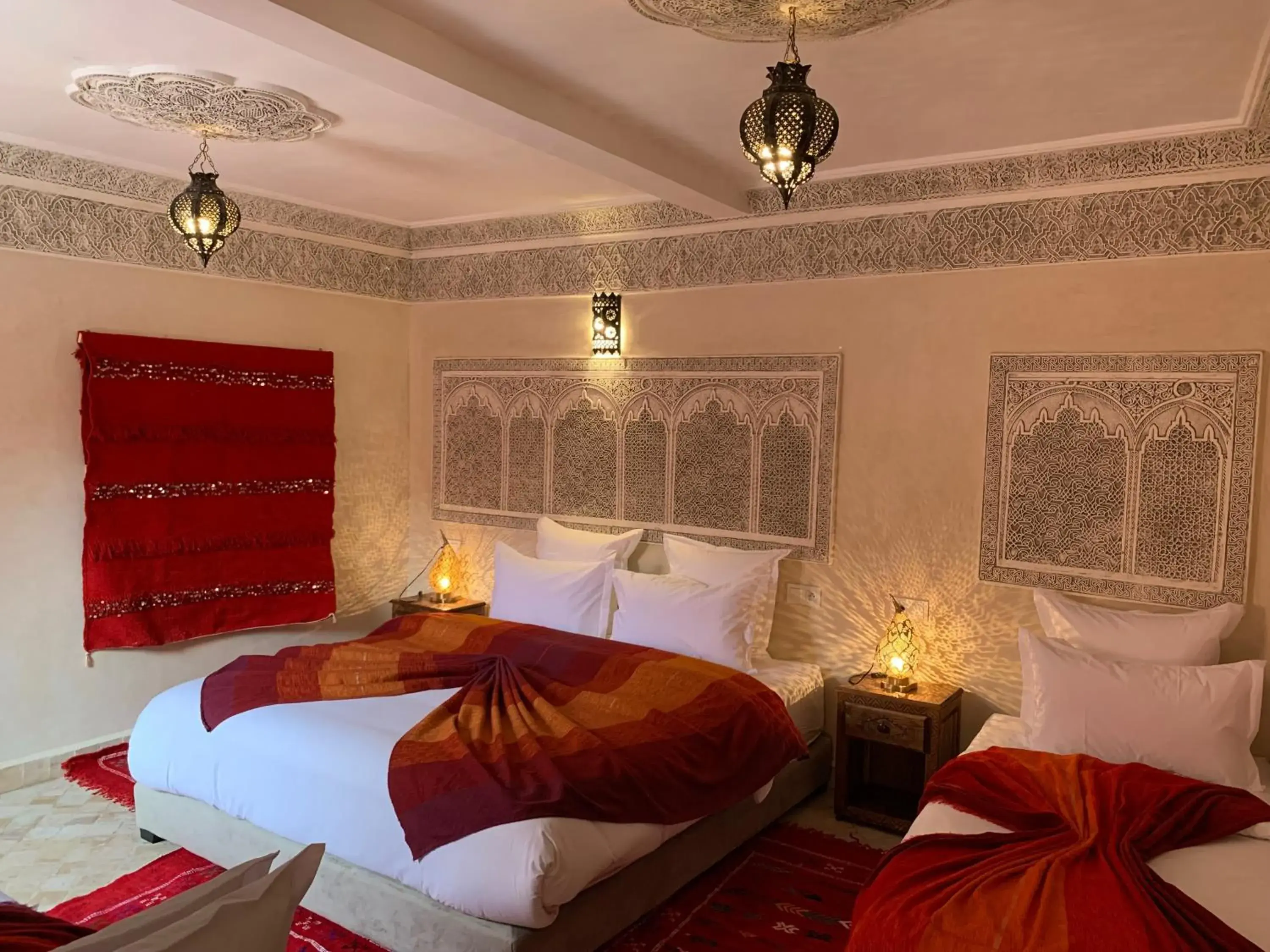 Bed in Riad Abaka hotel & boutique