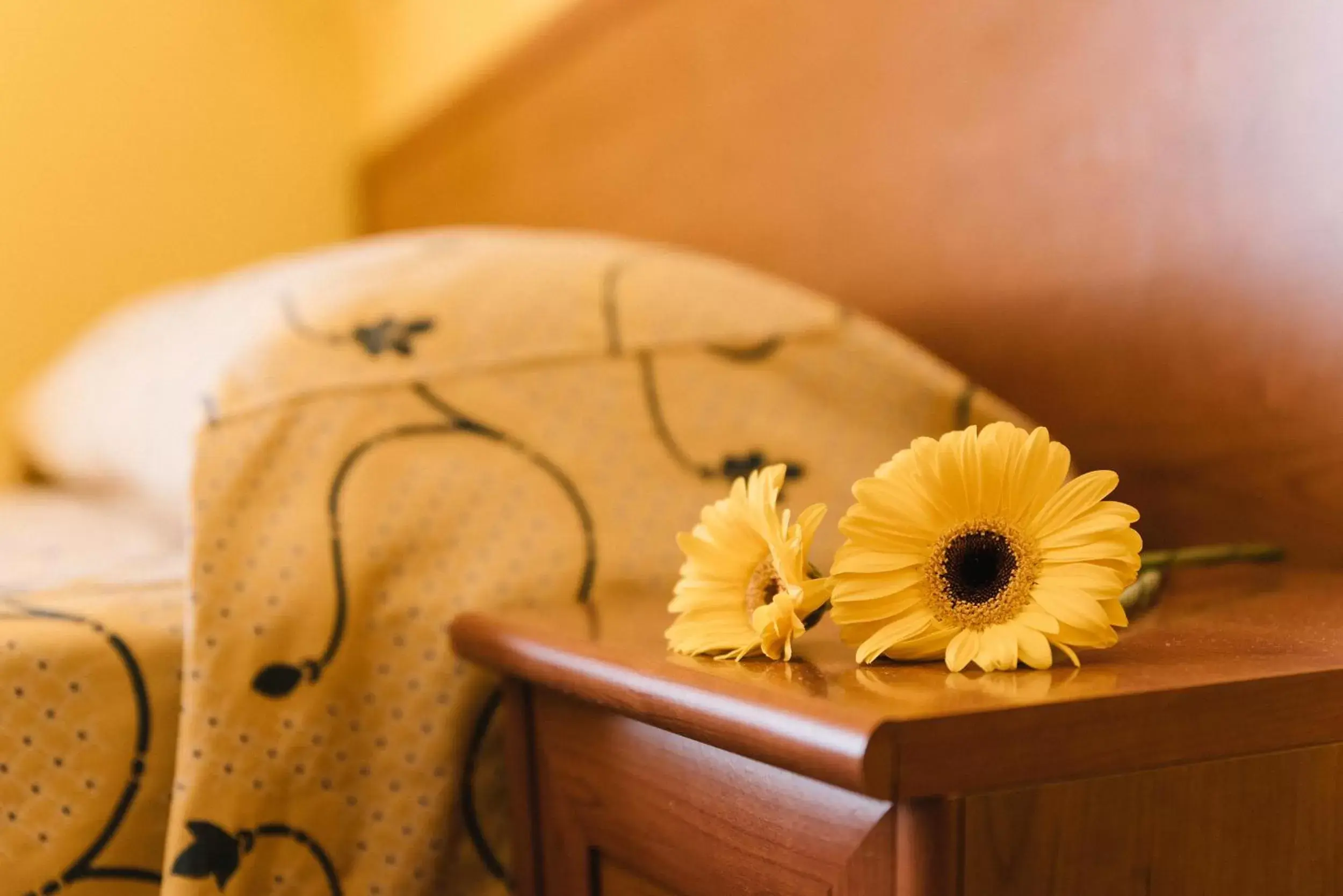 Decorative detail, Bed in Hotel Nilde