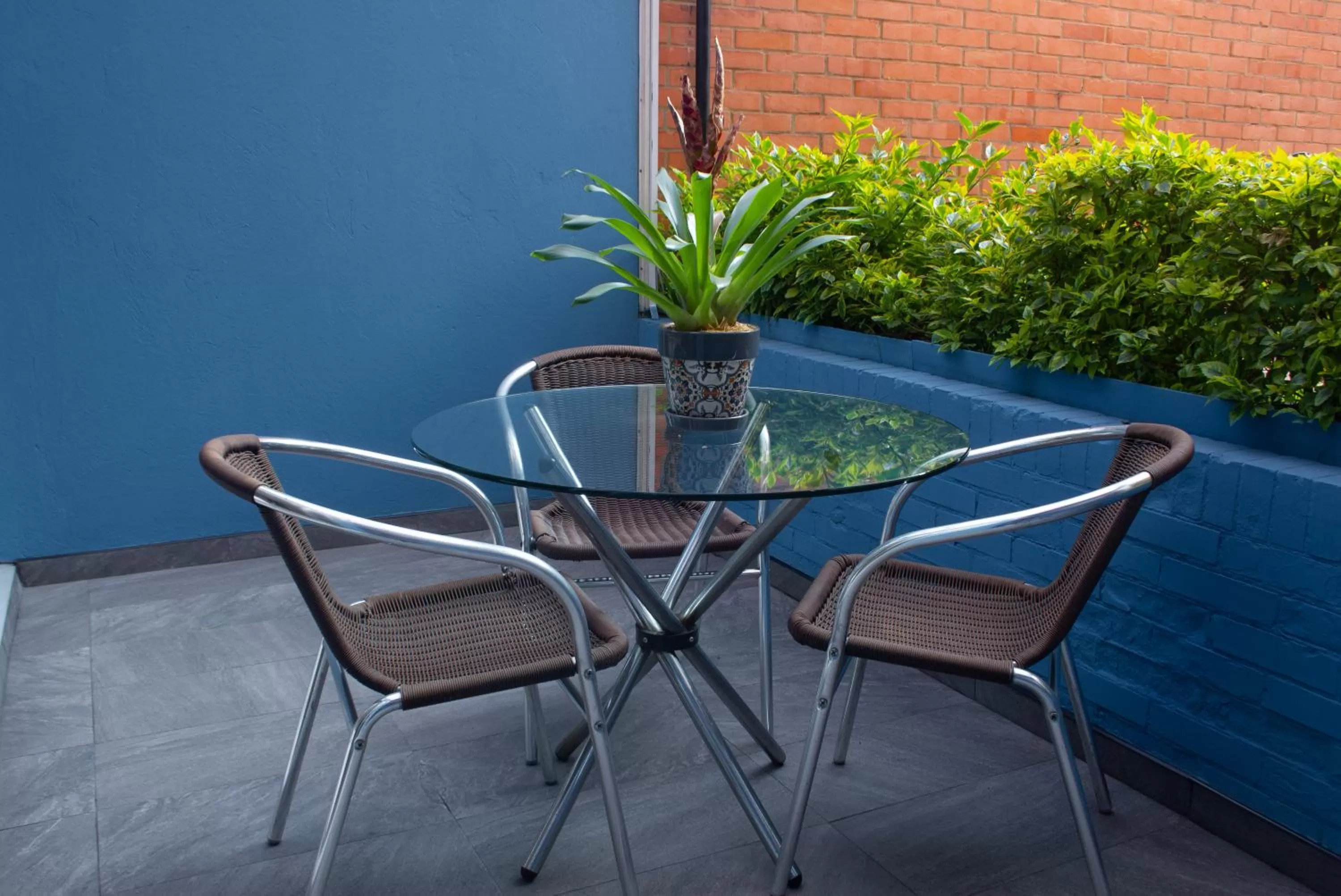 Balcony/Terrace in Hotel 104 Art Suites