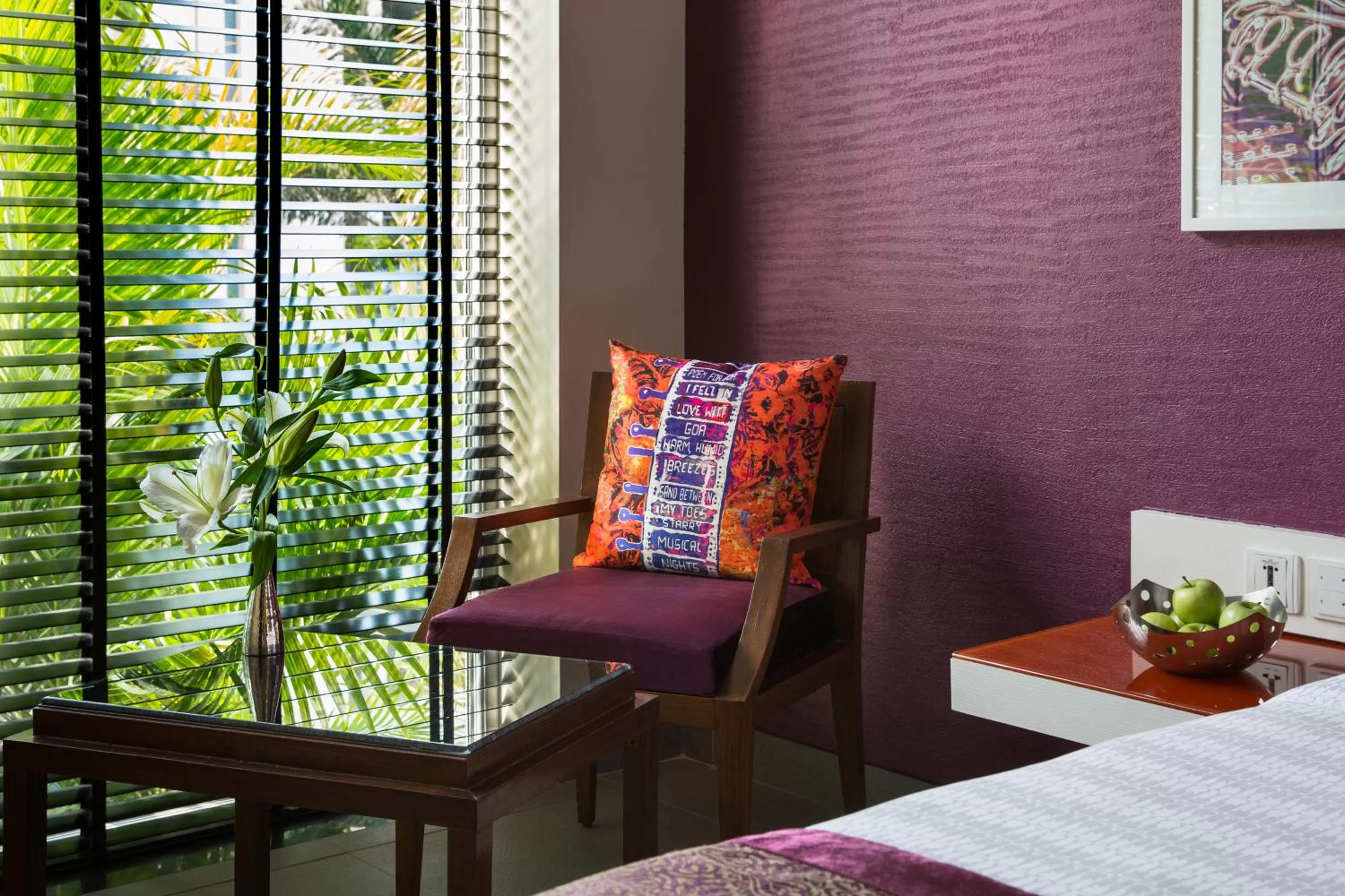 Seating area, Bed in Hard Rock Hotel Goa Calangute