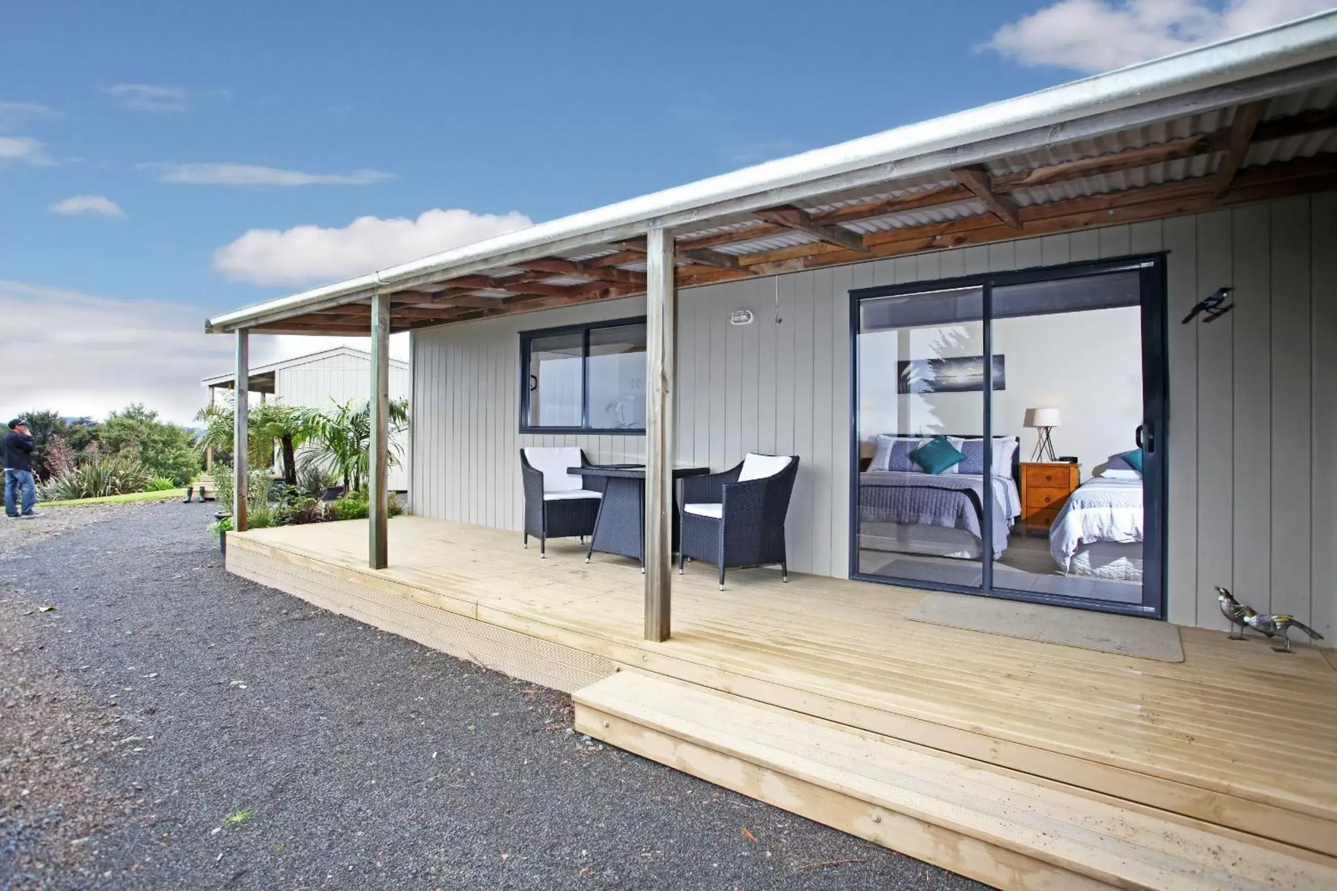 Patio in Auckland Country Cottages