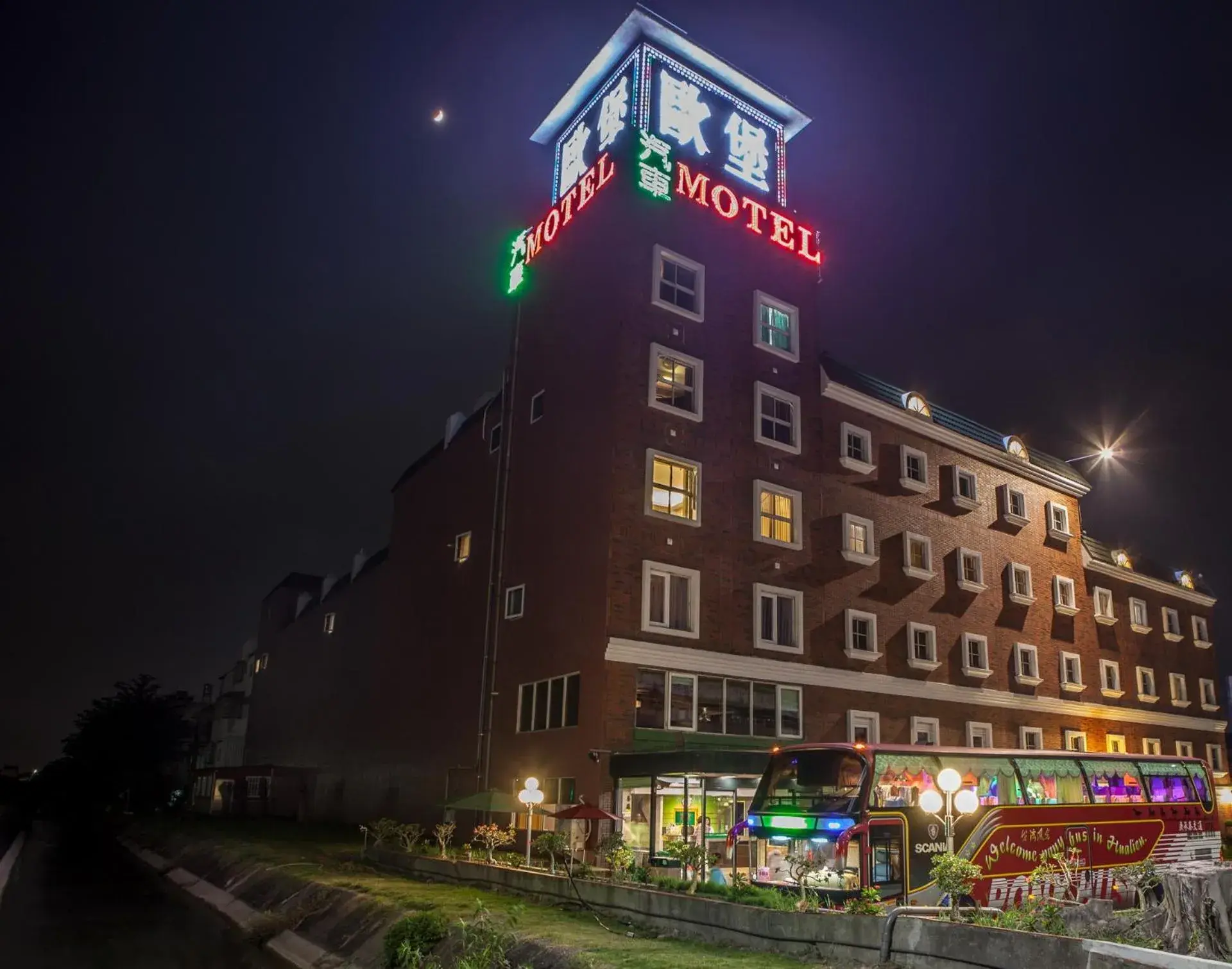 Property Building in European Castle Hotel