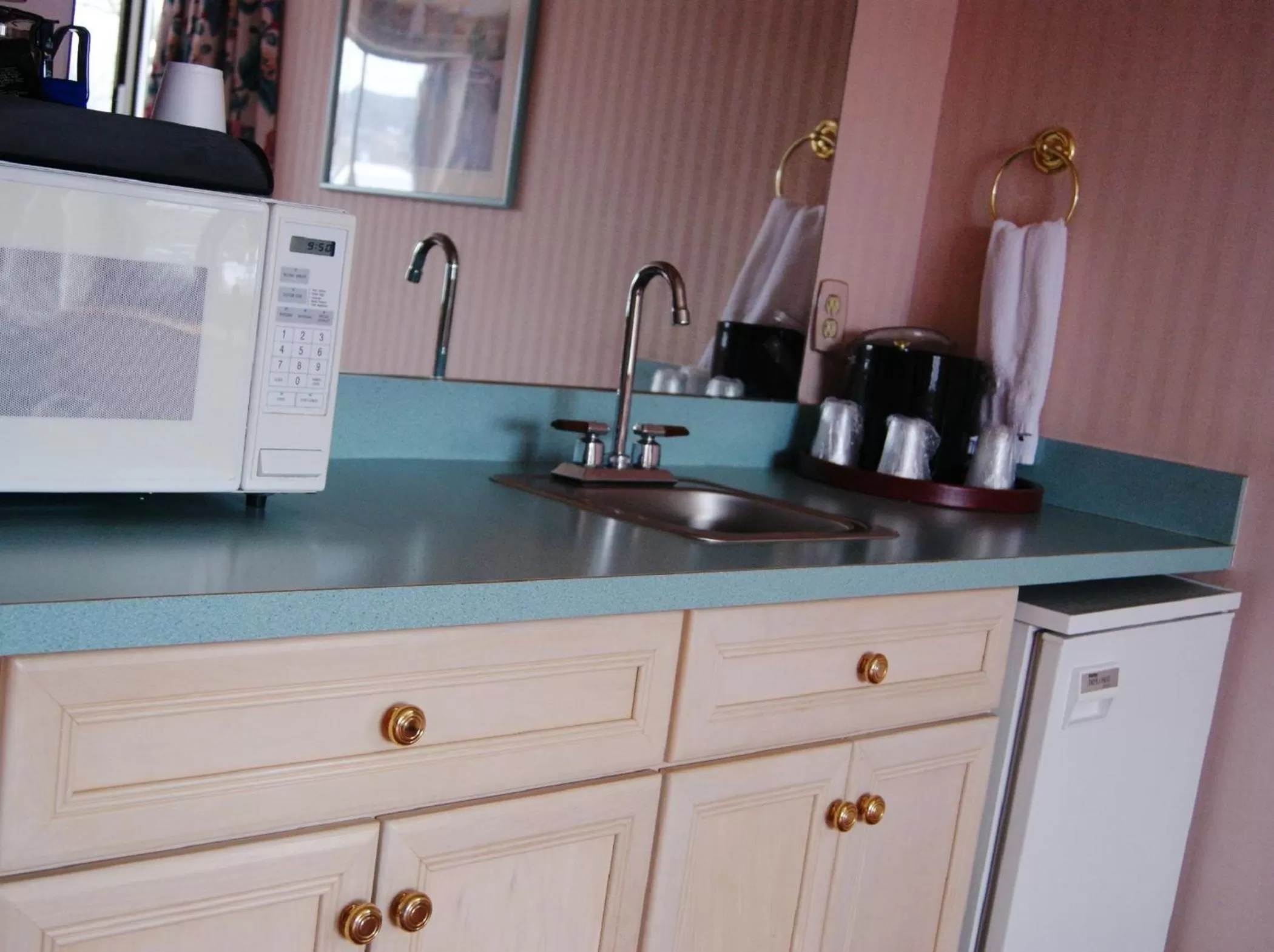 Kitchen or kitchenette in Meadow Court Inn - Ithaca