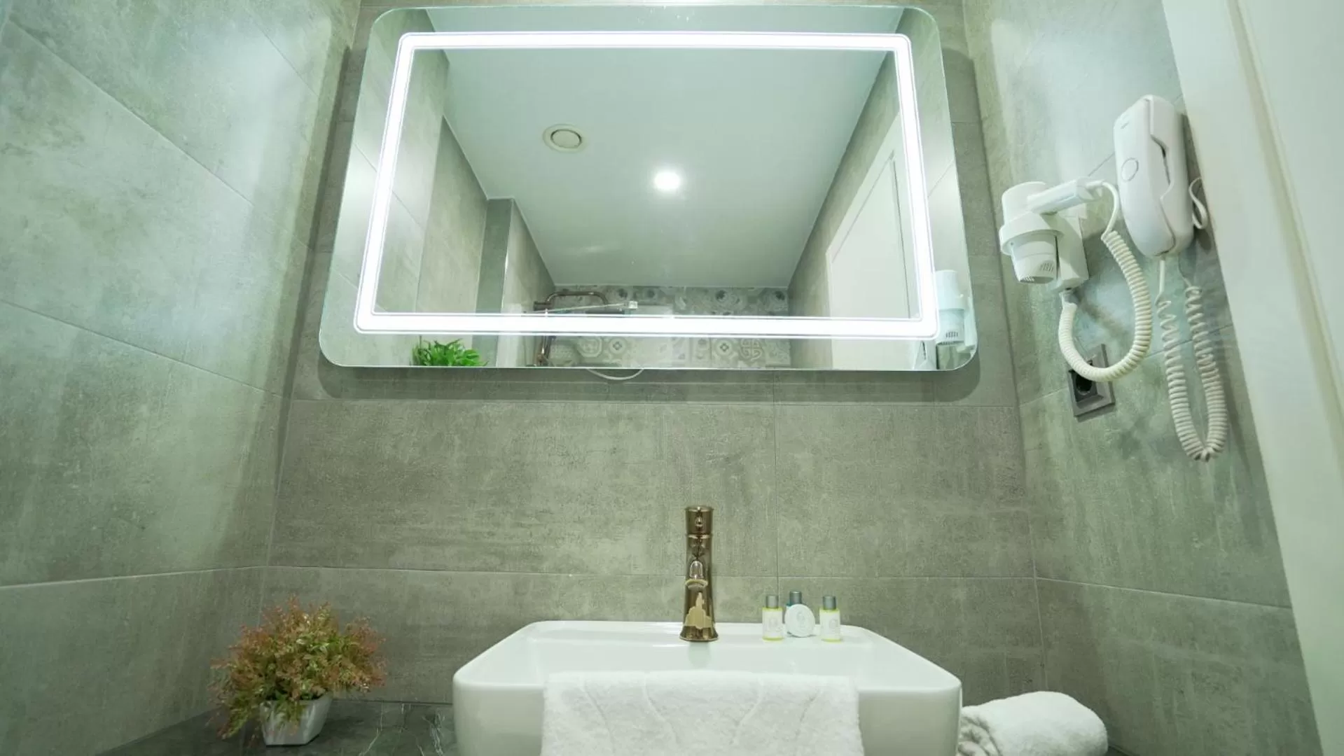 Shower in Homey AirPort Hotel