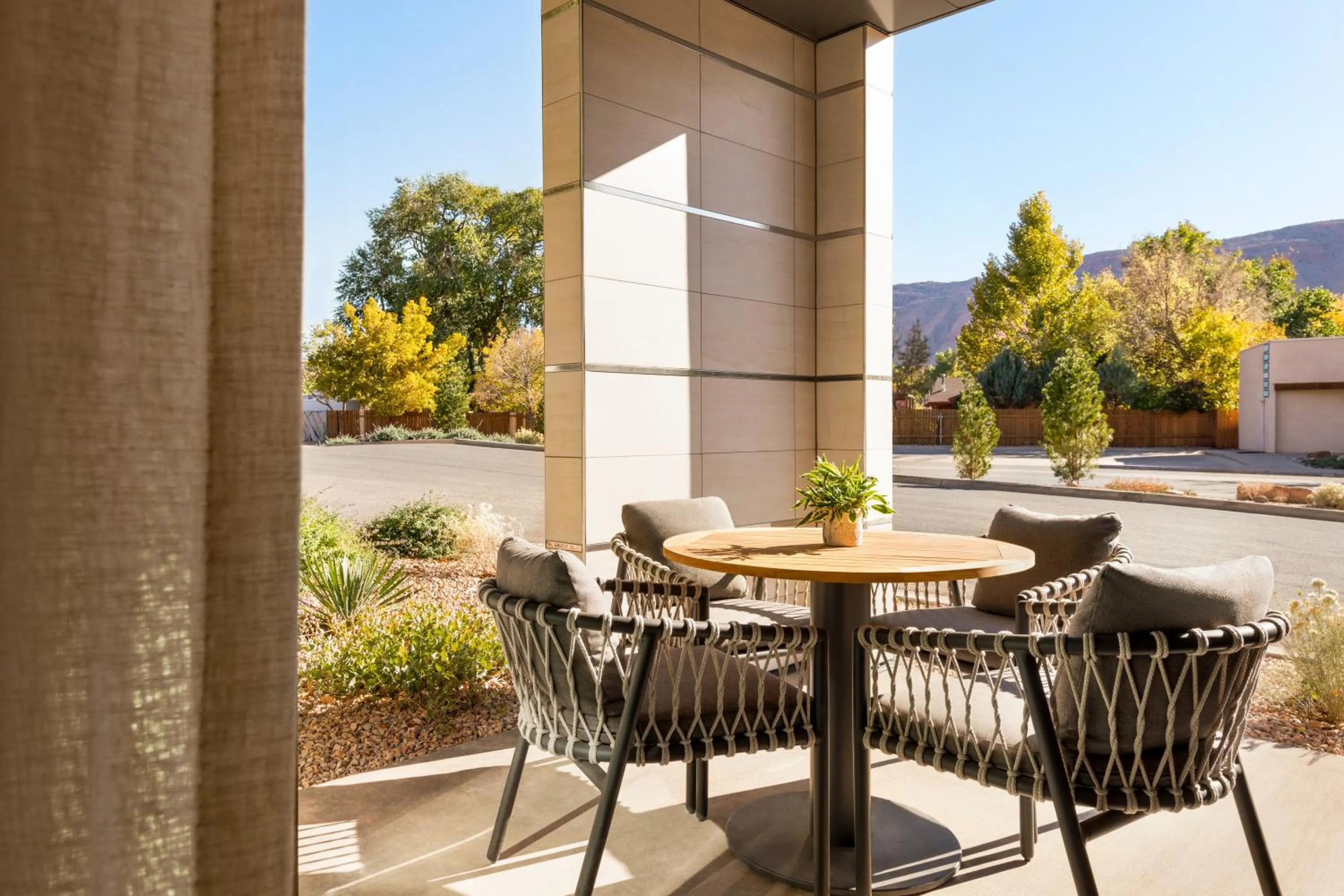 Patio in Casitas At The Hoodoo Moab, Curio Collection By Hilton