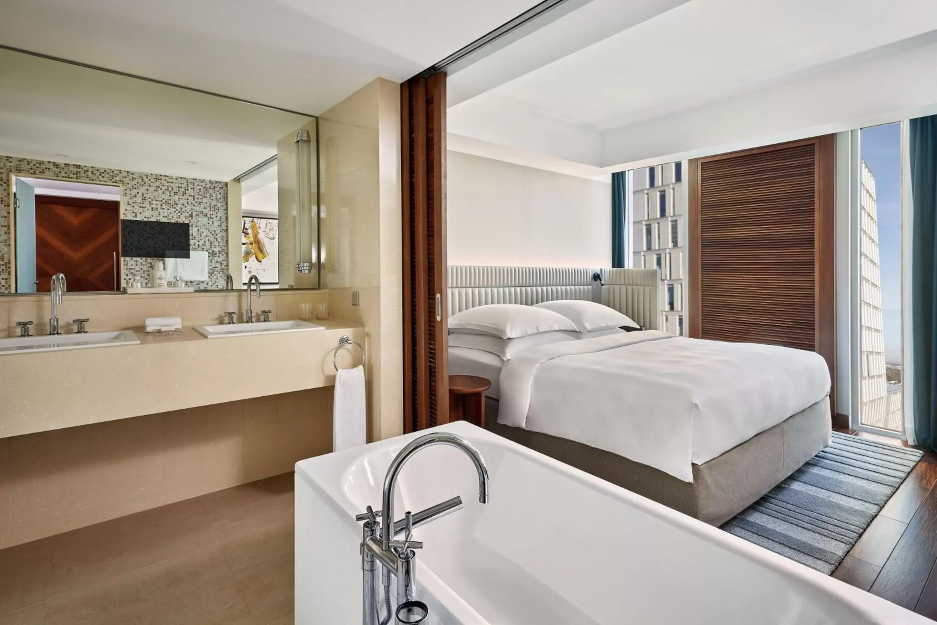 Bathroom in JW Marriott Hotel Frankfurt