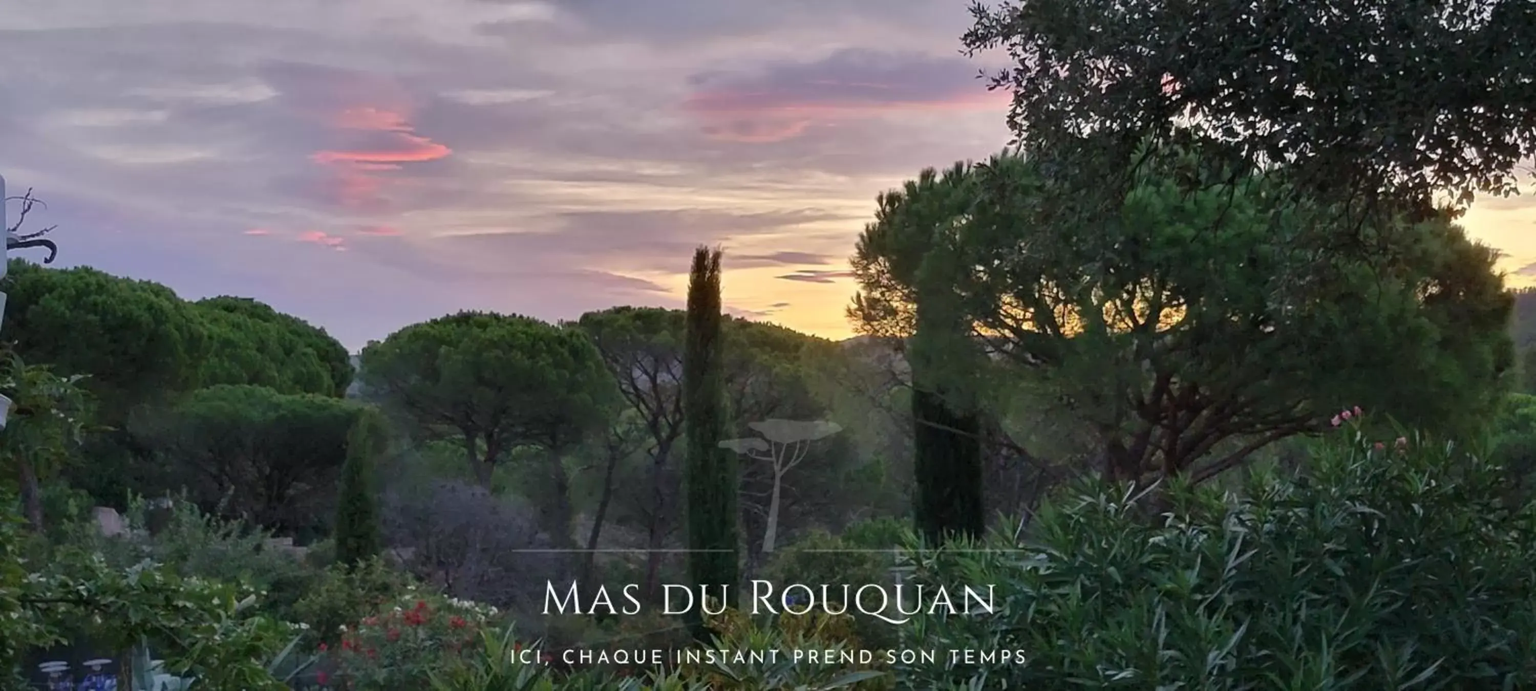 Sunset in Le Mas du Rouquan