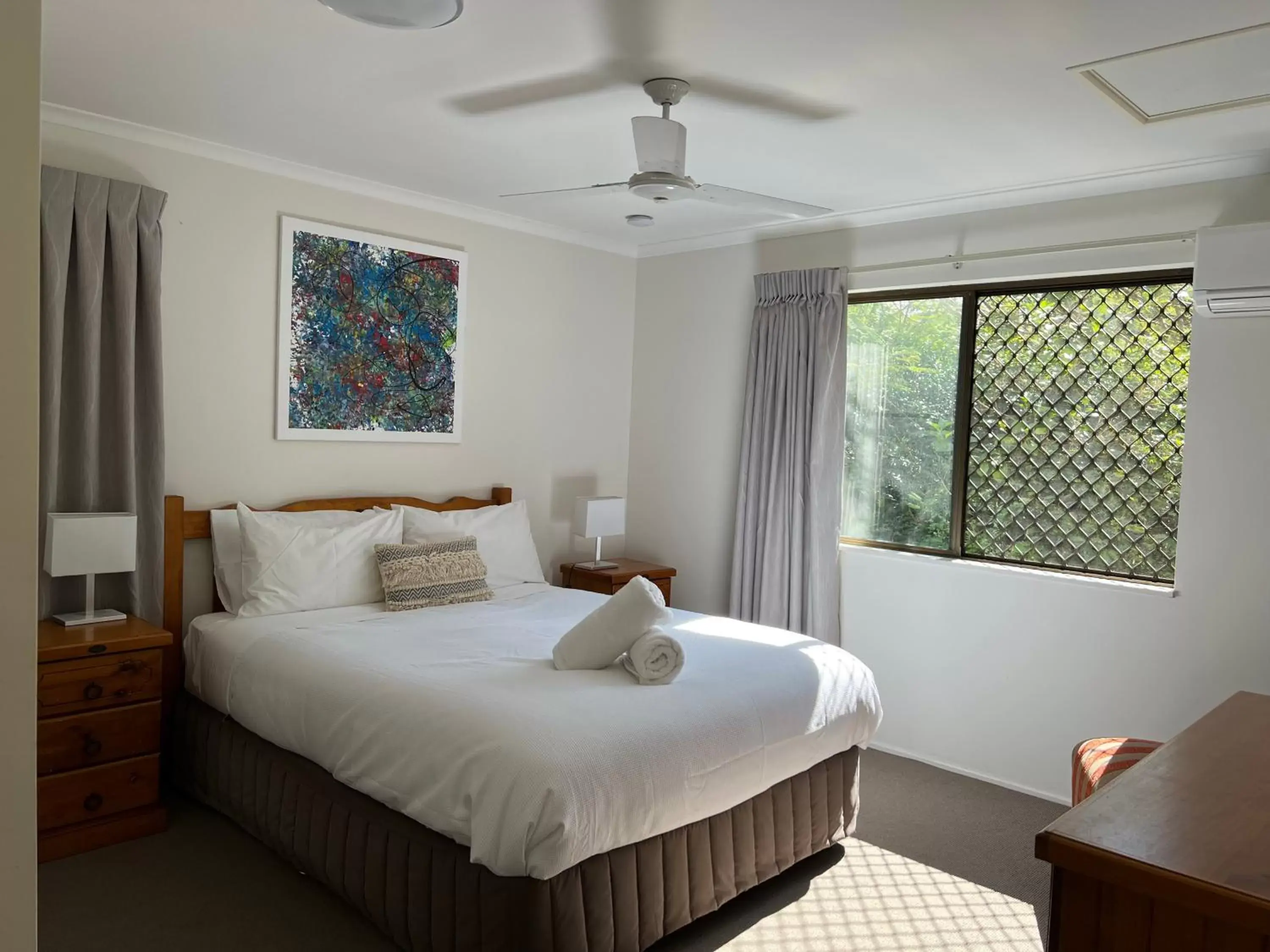 Bed in Nautilus Noosa Holiday Resort