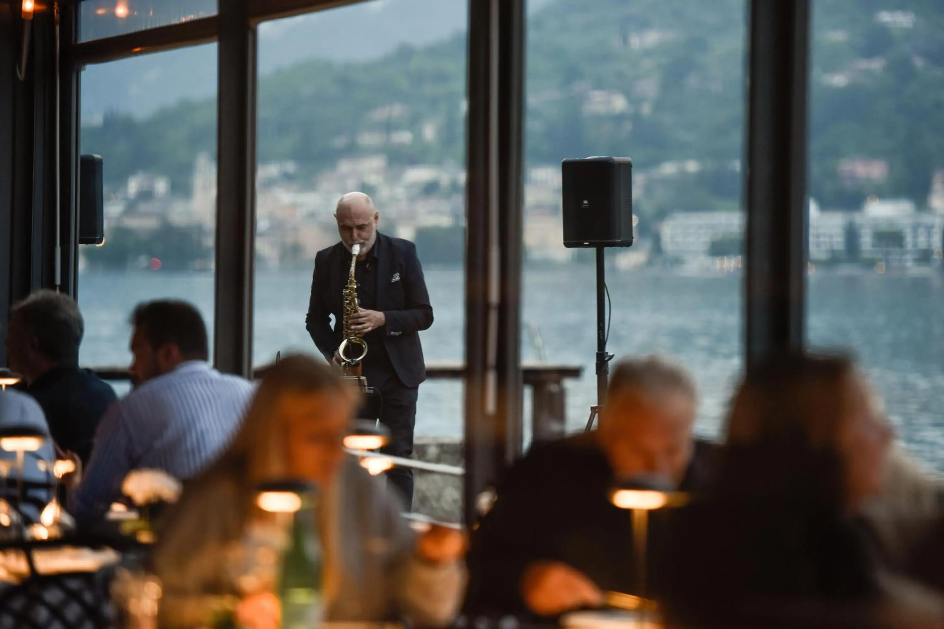 Restaurant/places to eat in Bella Hotel & Restaurant with private dock for mooring boats