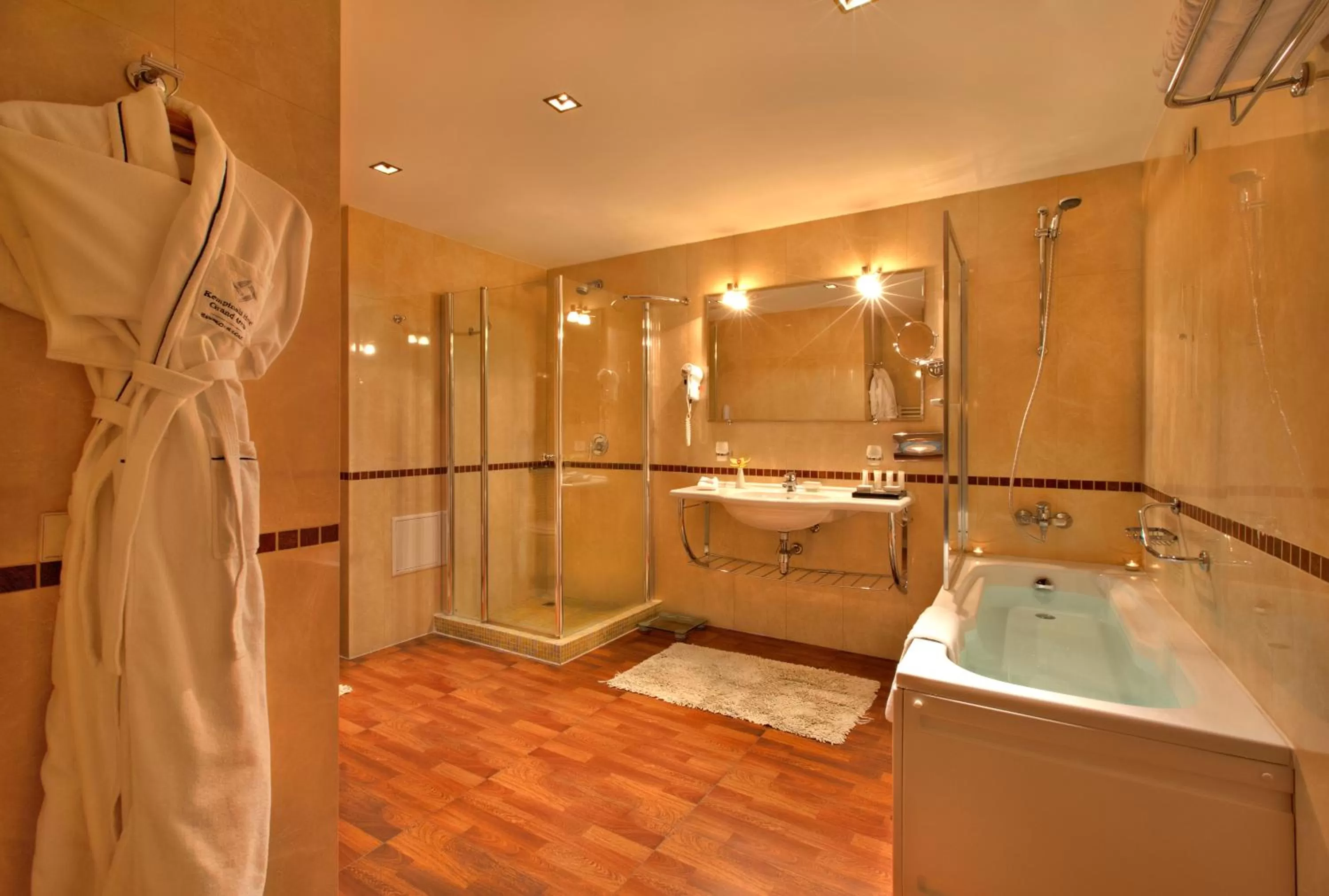 Bathroom in Kempinski Hotel Grand Arena Bansko