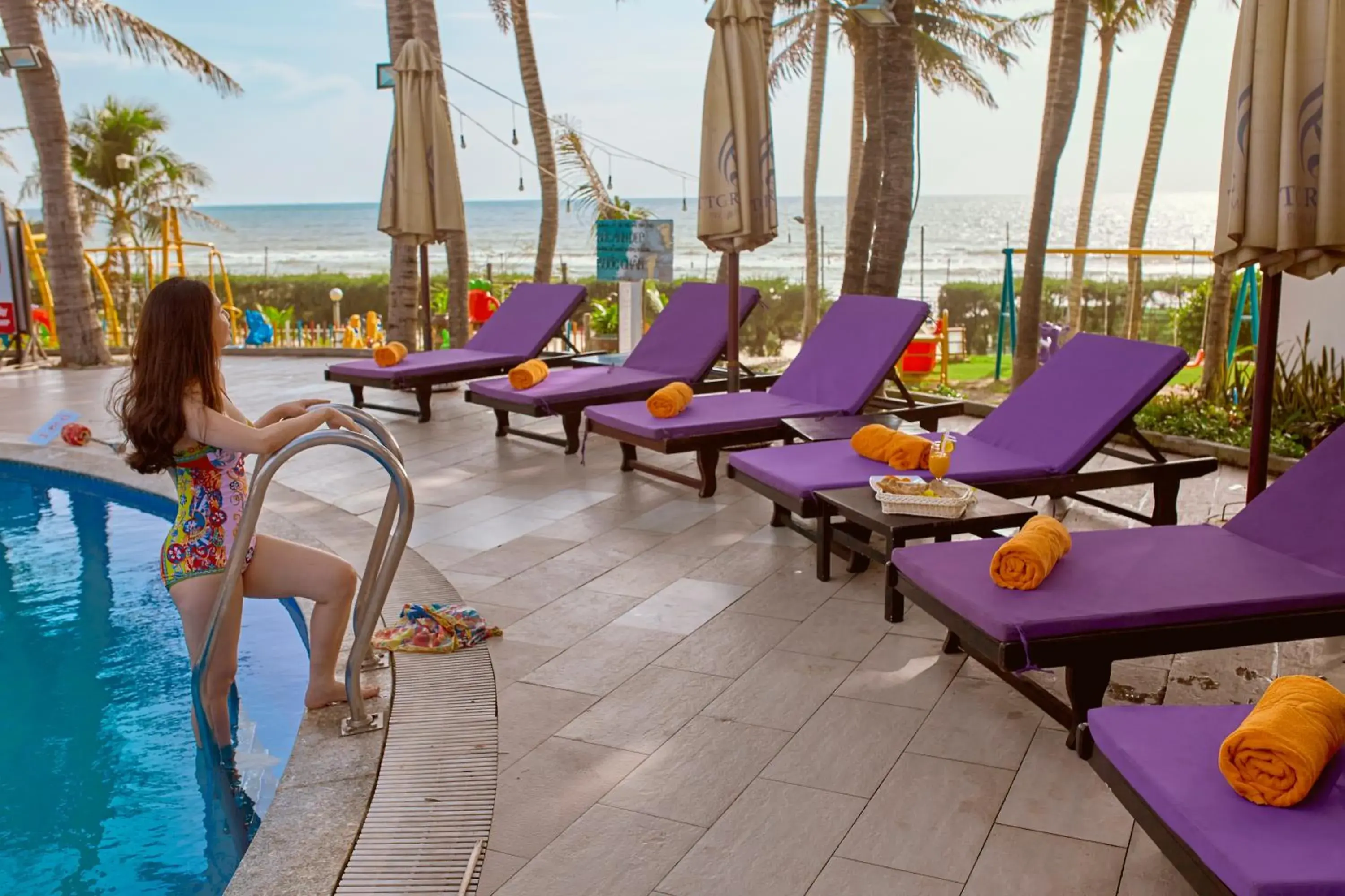 Swimming pool in TTC Resort Ke Ga Swimming pool in TTC Resort Ke Ga