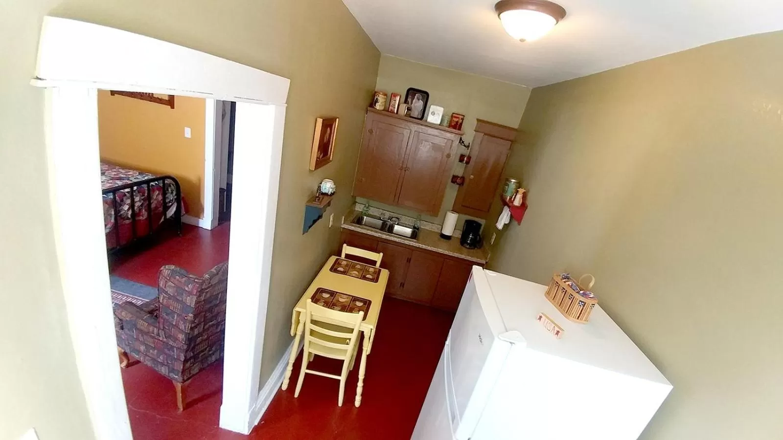 Kitchen or kitchenette in Hotel Whiting