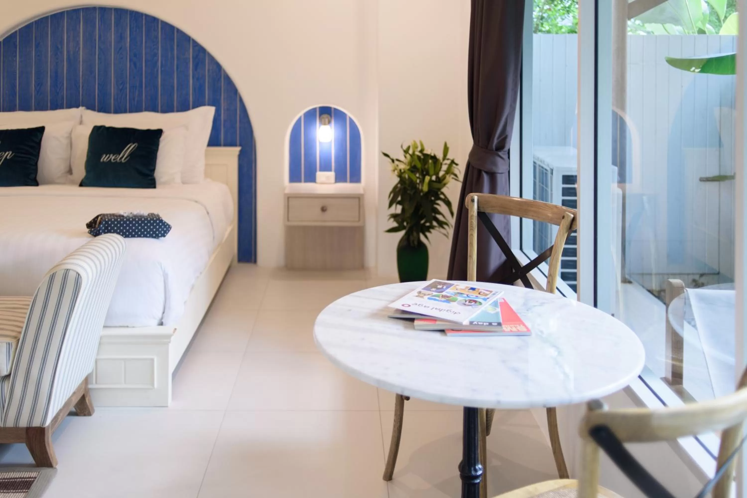 Dining area, Bed in Costa Village Bangsaray