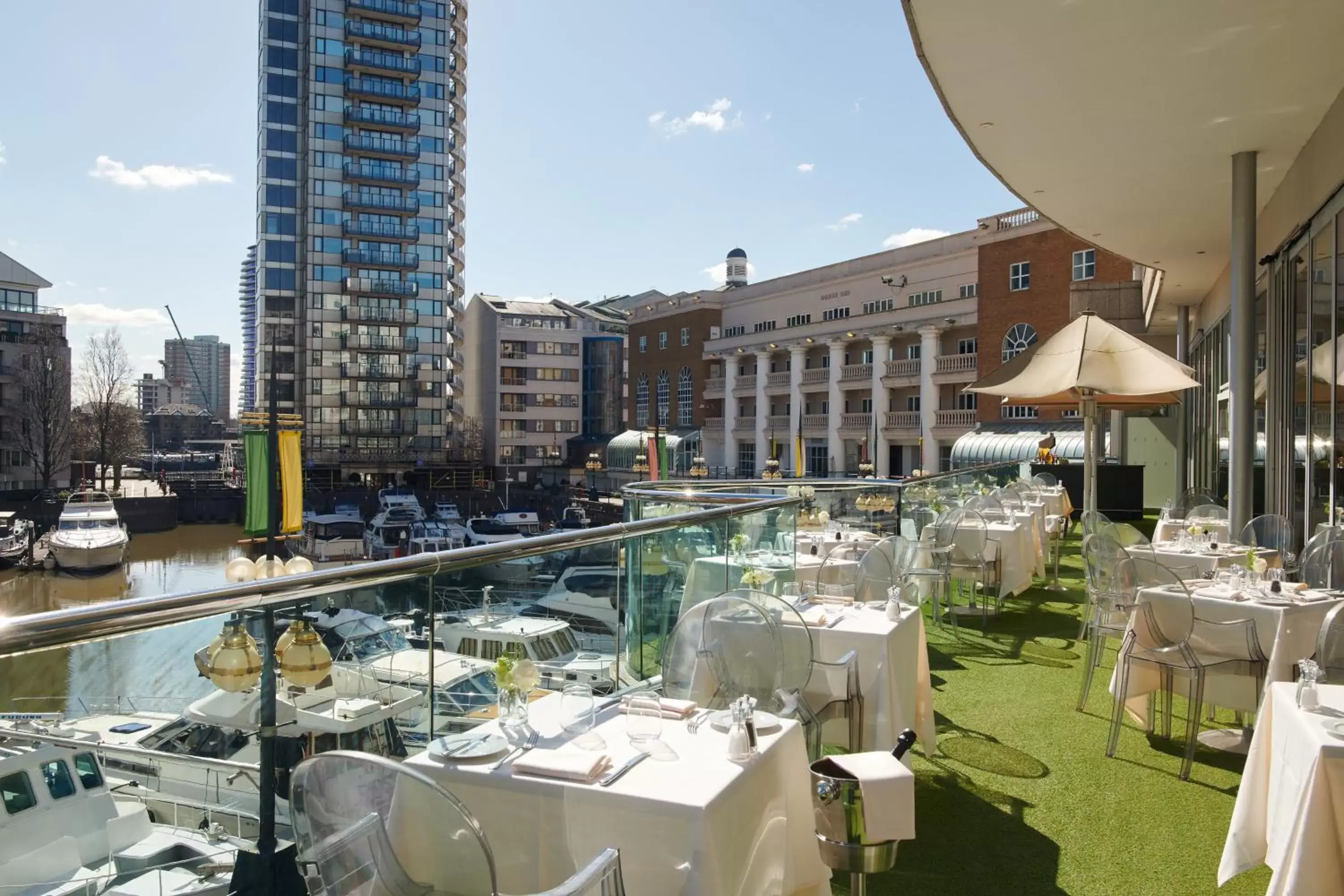 Patio, Restaurant/Places to Eat in The Chelsea Harbour Hotel and Spa