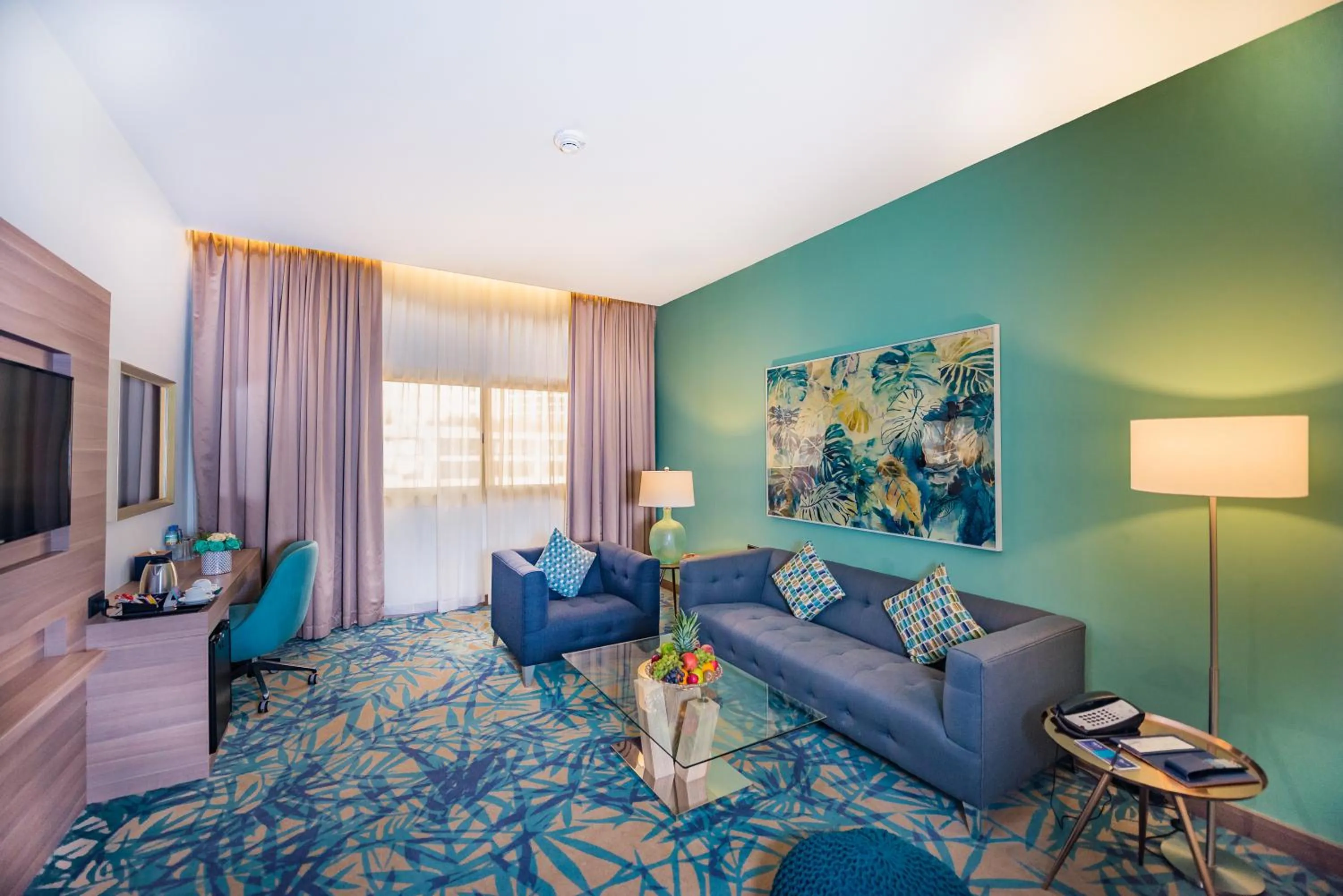 Living room in MENA Plaza Hotel Albarsha At The Mall