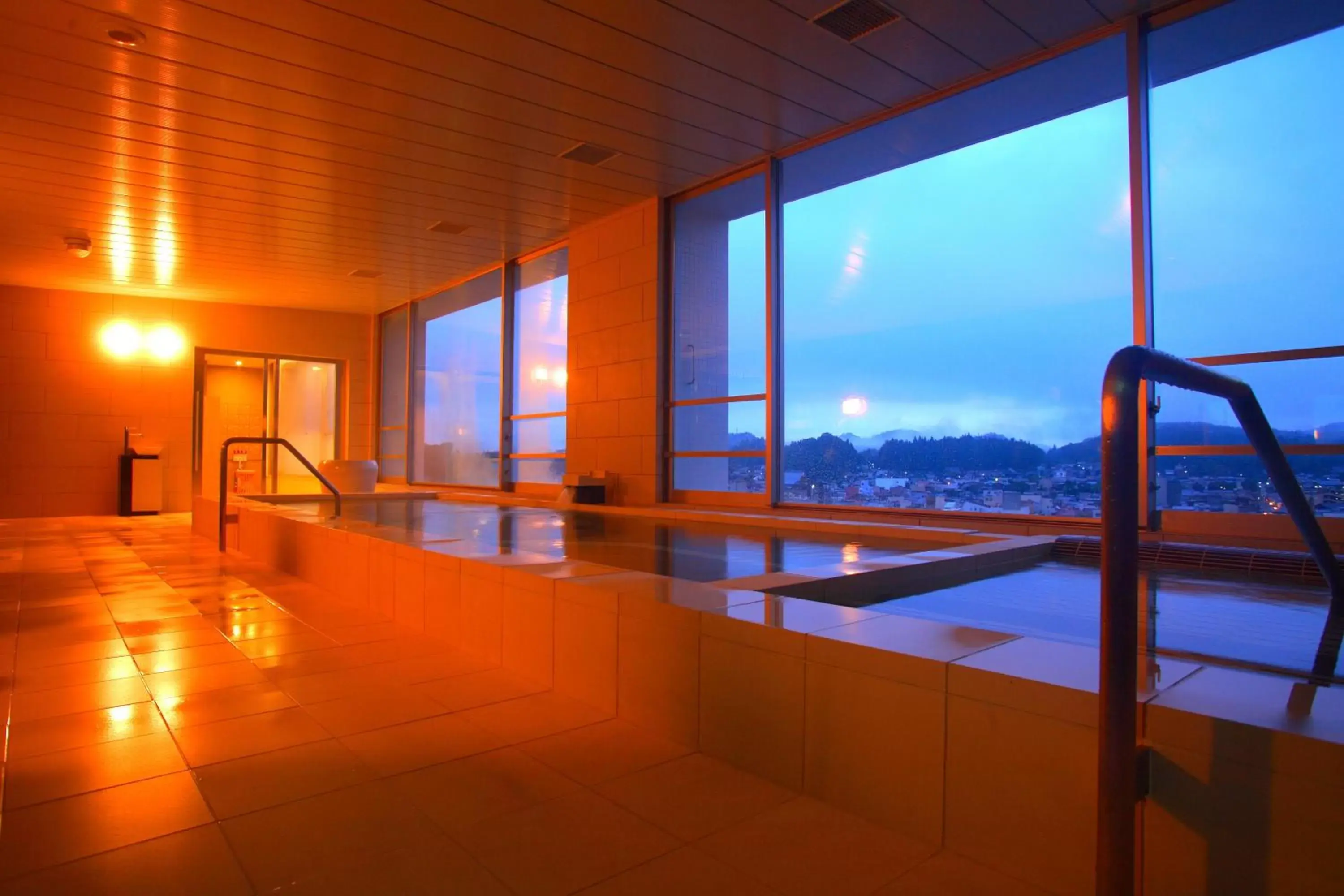 Hot Spring Bath, Swimming Pool in Spa Hotel Alpina Hida Takayama