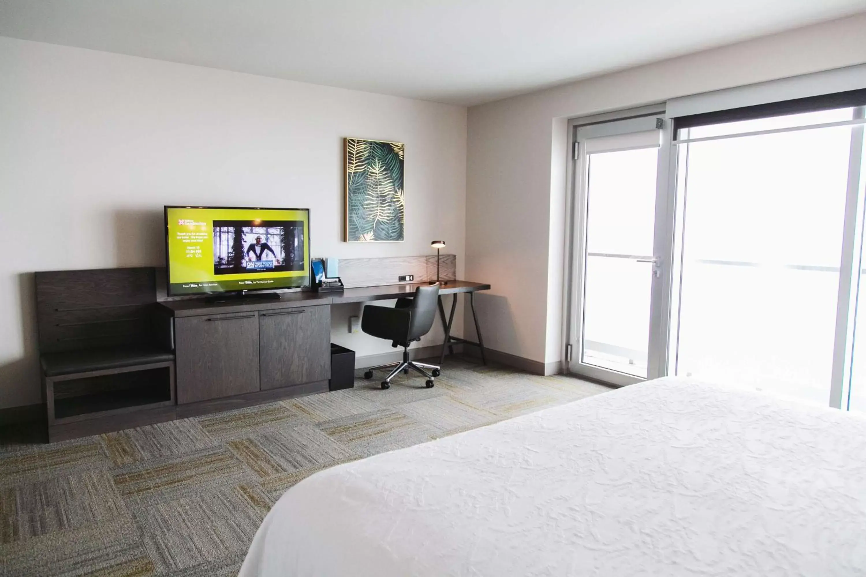 Bedroom, TV/Entertainment Center in Hilton Garden Inn Fredericton