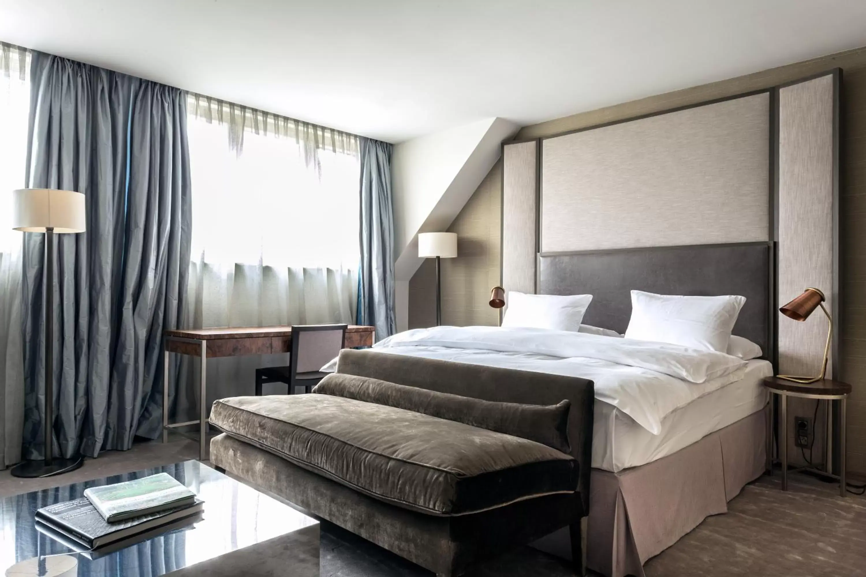 Bed in The Emblem Prague Hotel - Preferred Hotels & Resorts